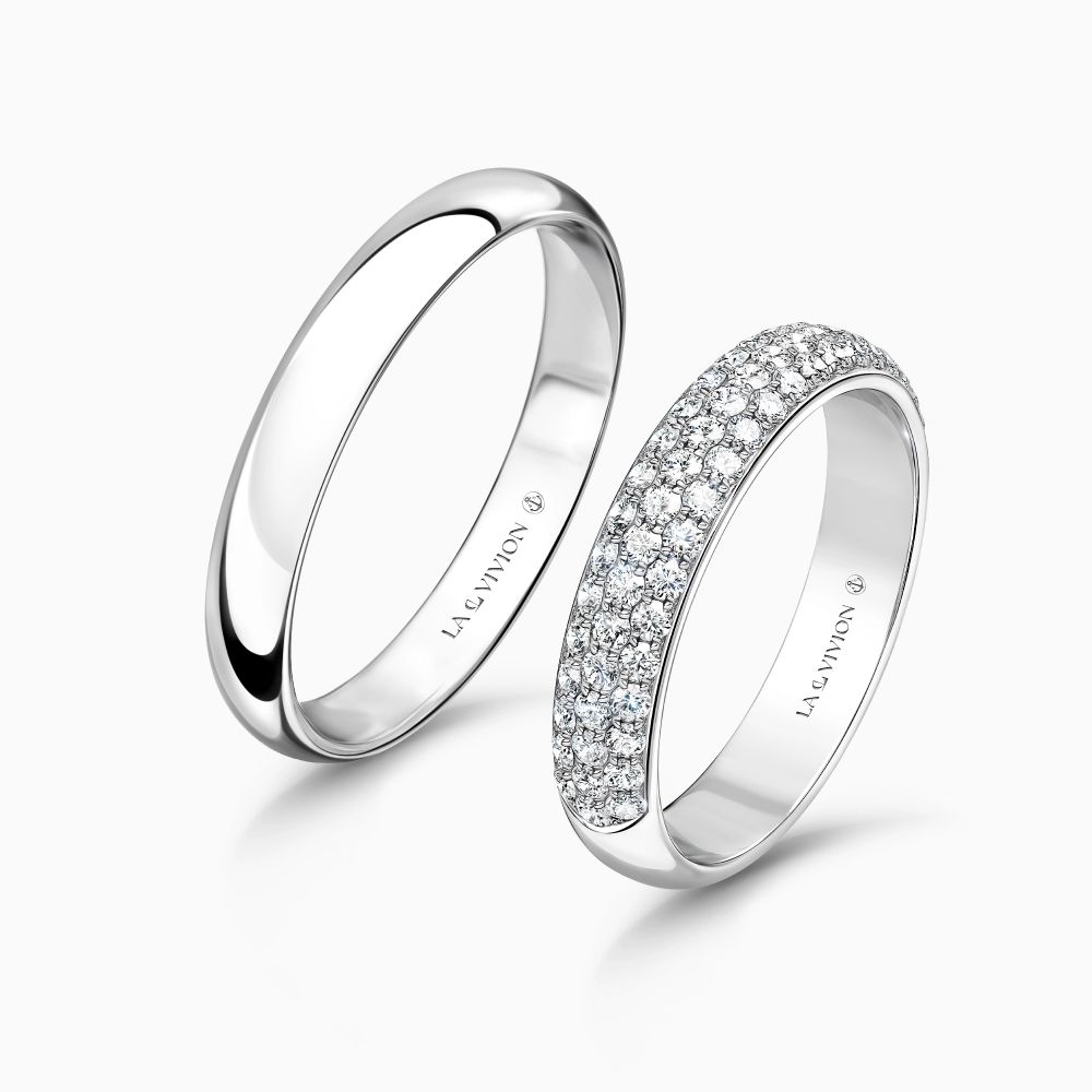 Обручальное кольцо Duo Grand Pavé/Дуэт Паве