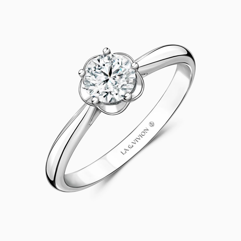 Помолвочное кольцо с бриллиантом «Fleur», артикул LR2997BR01
