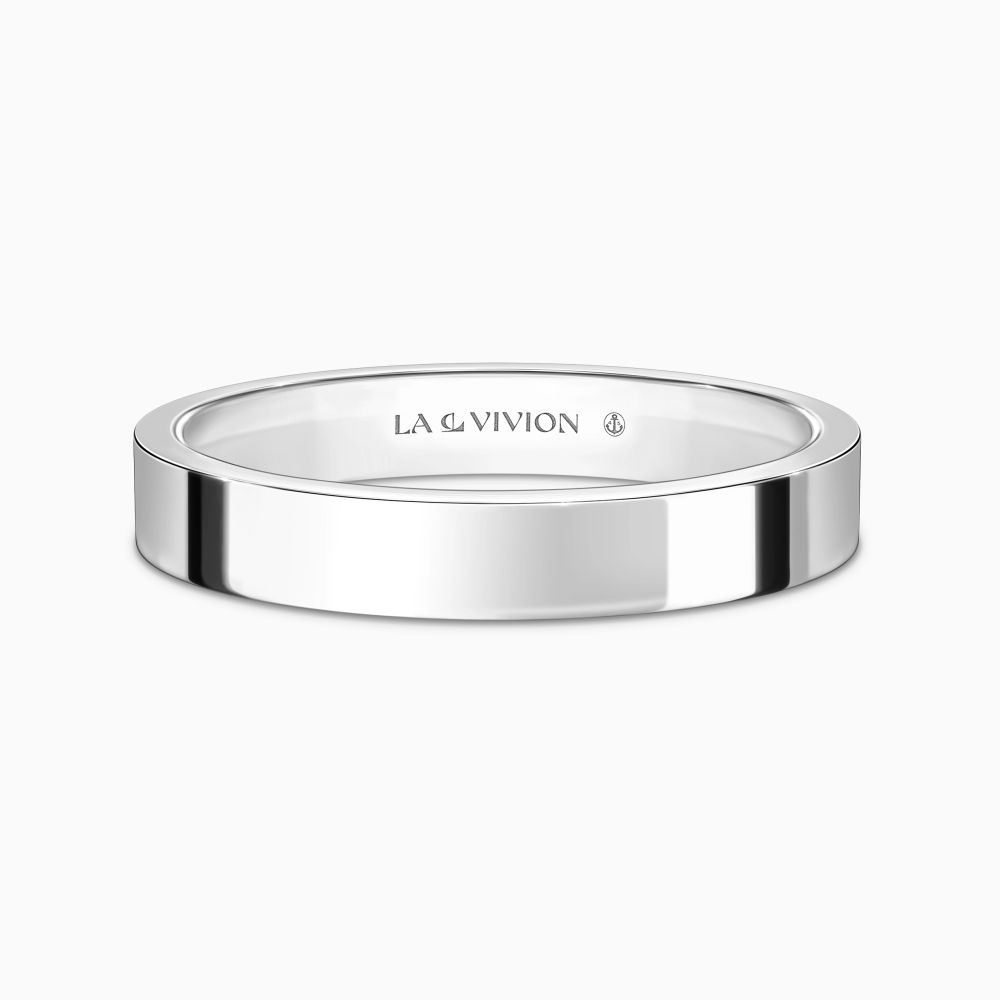 Обручальное кольцо мужское классическое «Étalon» 4 мм, артикул LWM0940XXXX