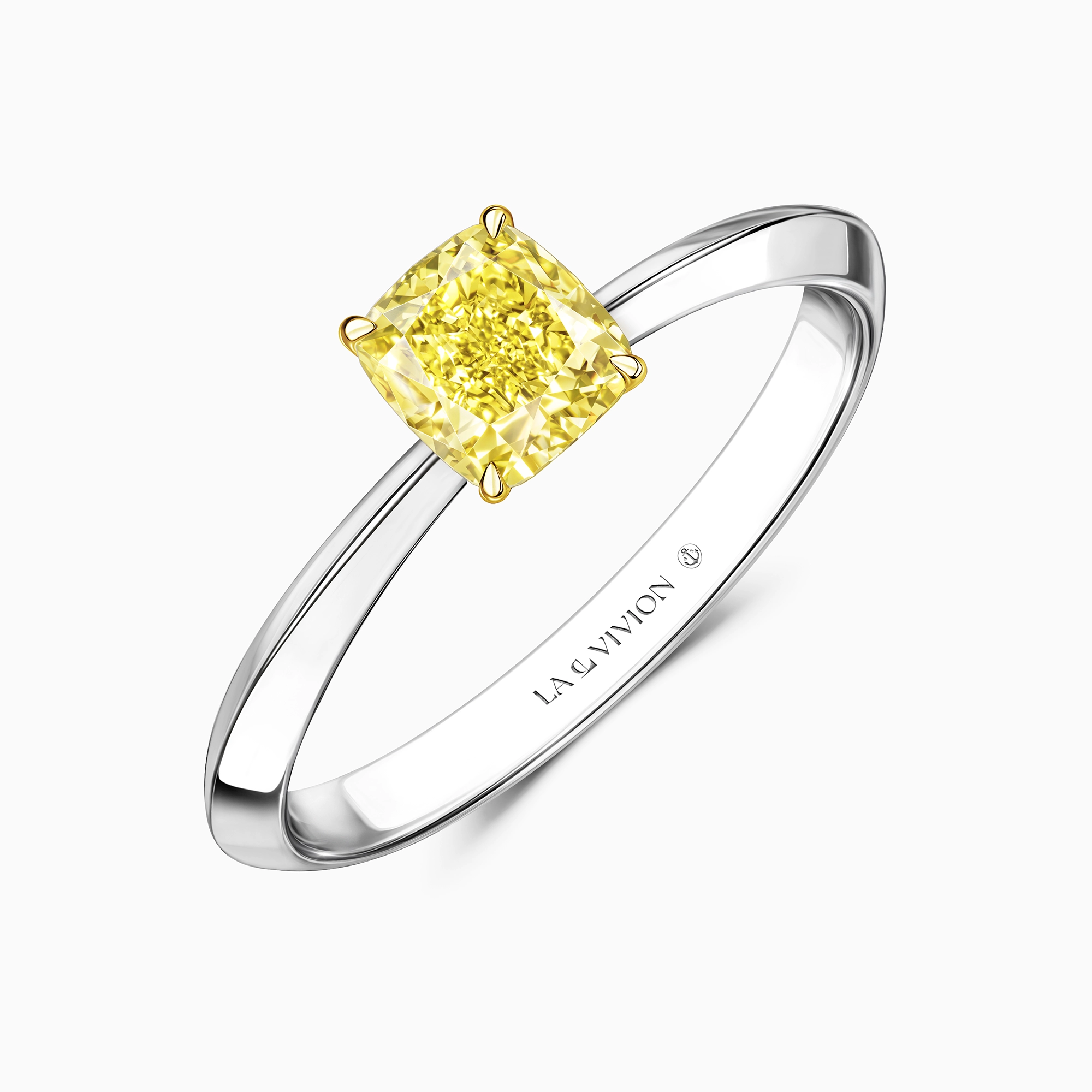 Кольцо с желтым бриллиантом «Poésie», артикул 4U181207-CUY