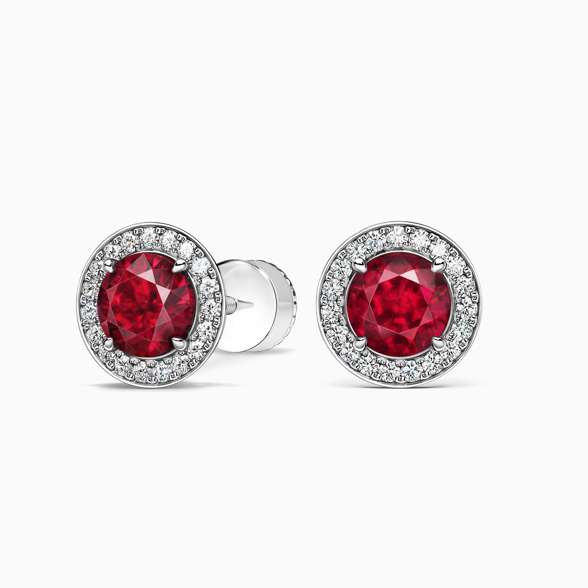 Серьги с рубинами «Rubis Rouge», артикул 4U190118E-BR-RUBY