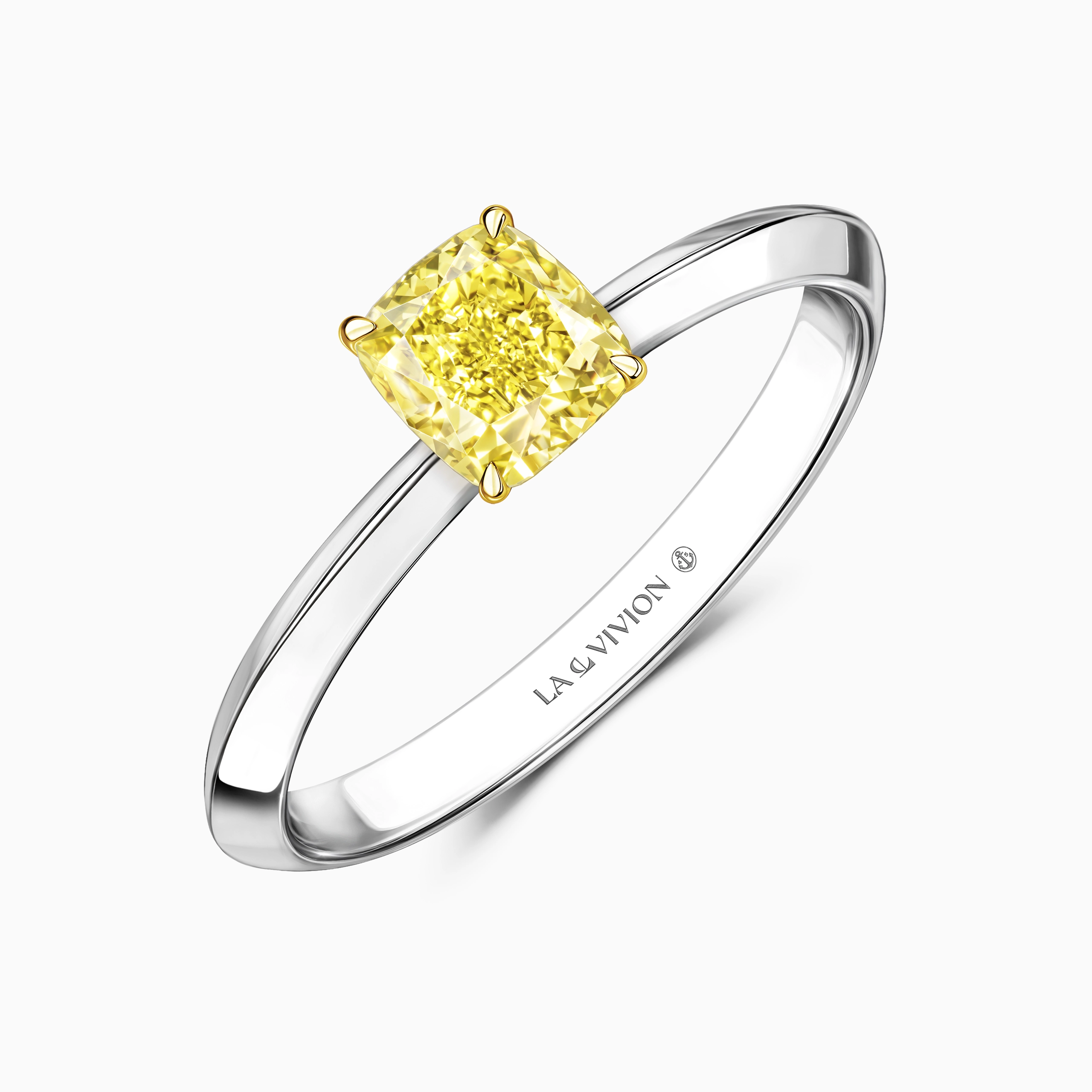 Кольцо с желтым бриллиантом «Air», артикул 4U20200317RW-CUY