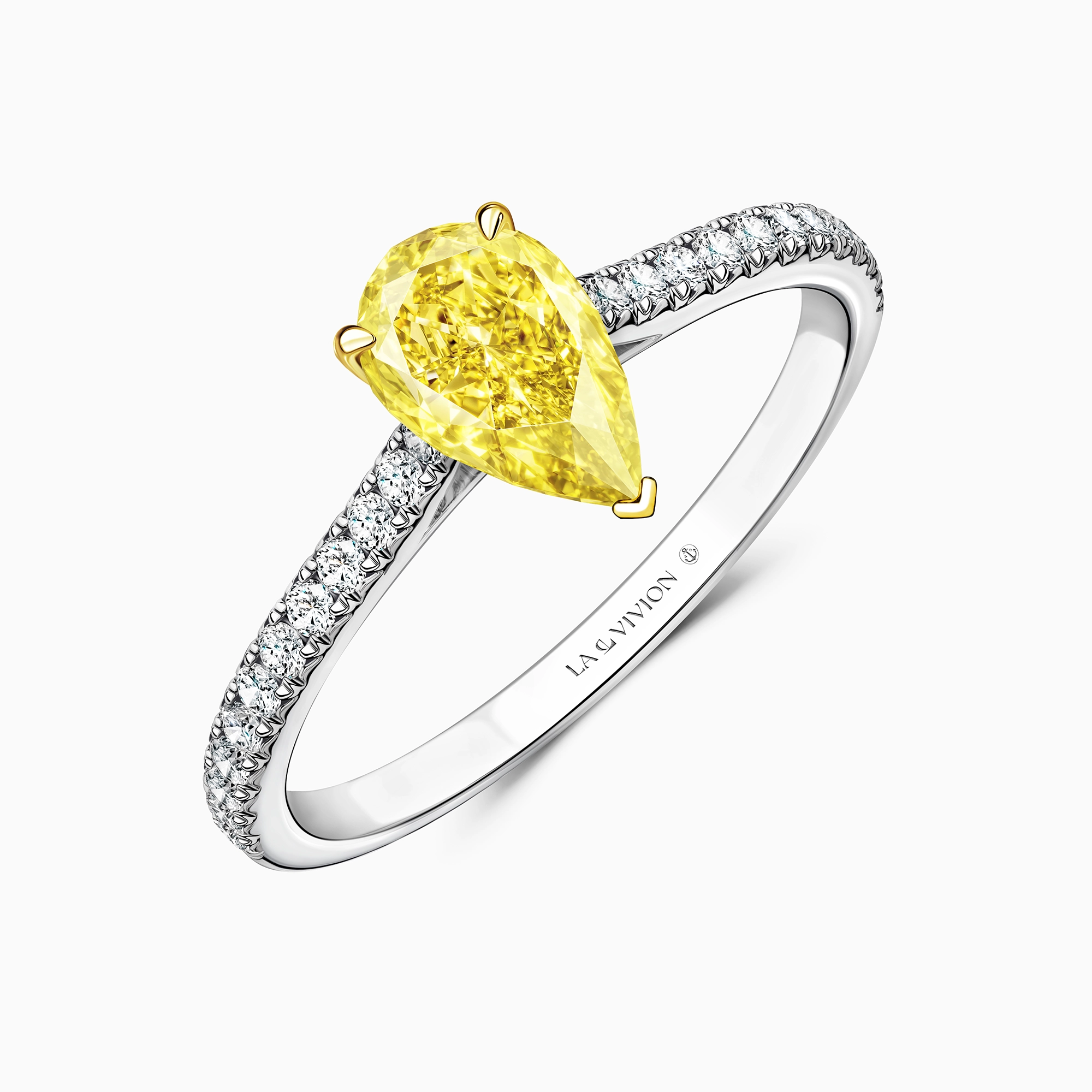 Кольцо с желтым бриллиантом «Romance», артикул 4U20216-PSY