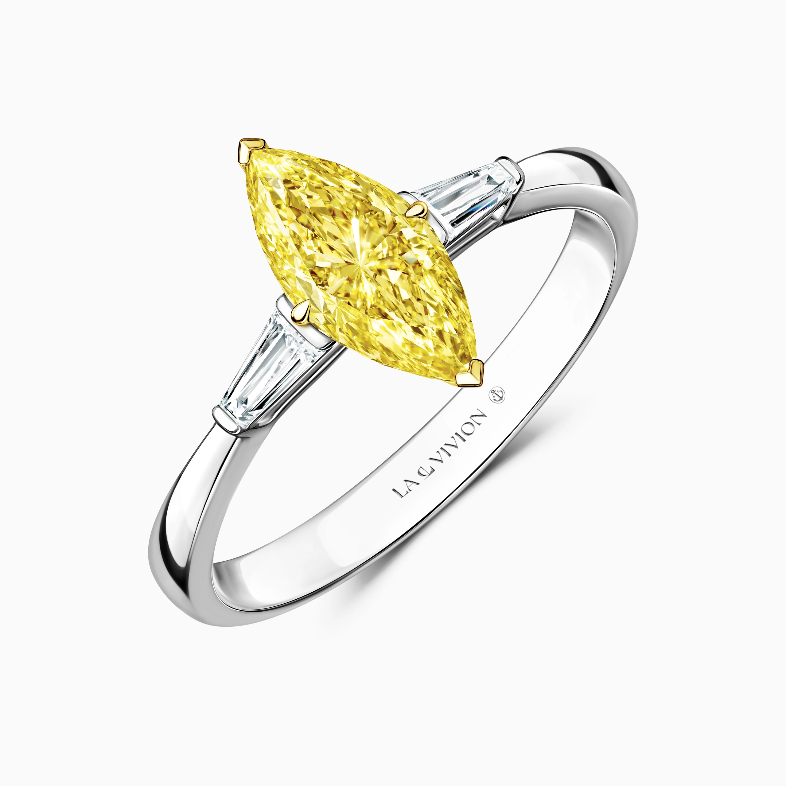 Кольцо с желтым бриллиантом «Jaune Marquise», артикул 4U20222-MQY