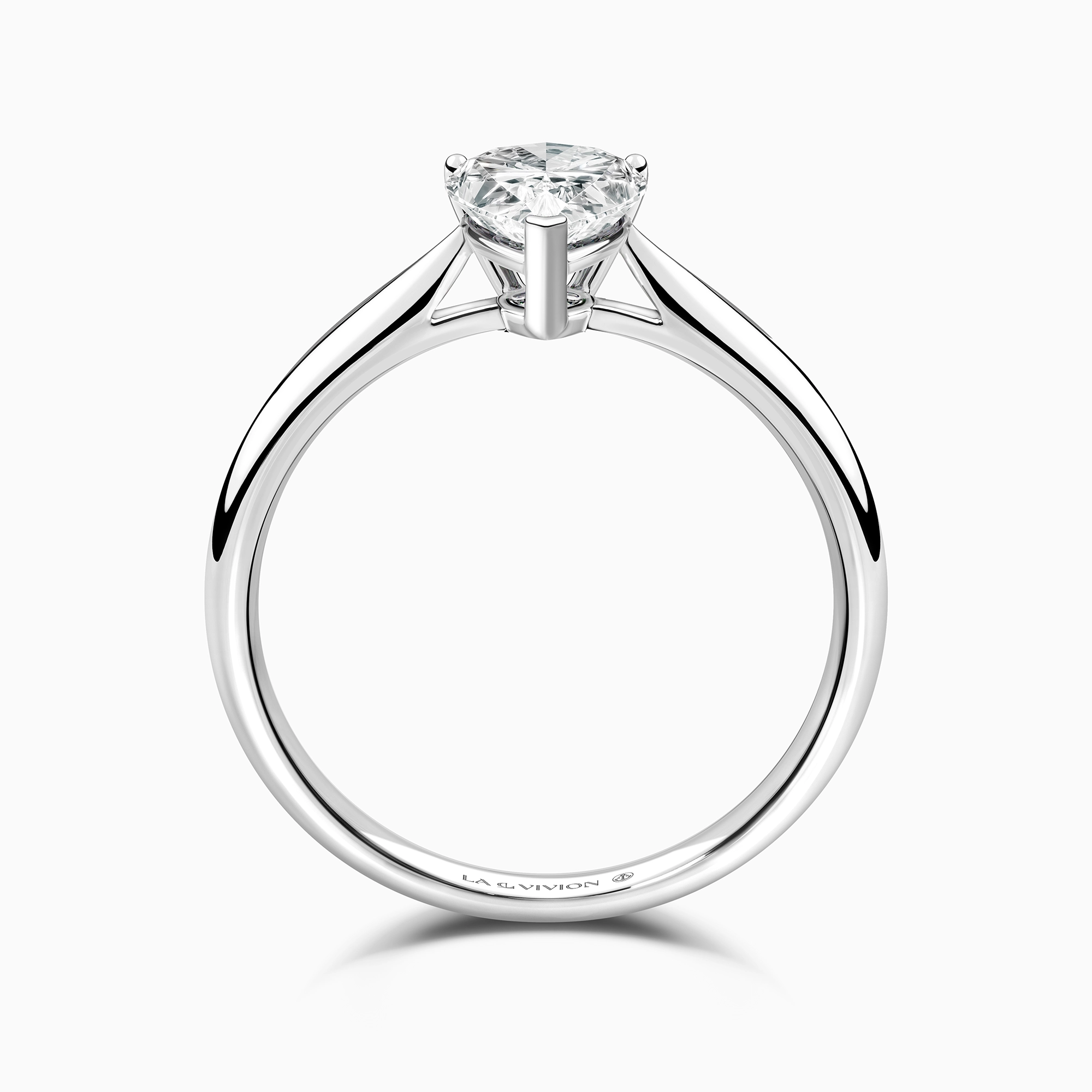 Помолвочное кольцо с бриллиантом «Rosée», артикул 4U2882-PS