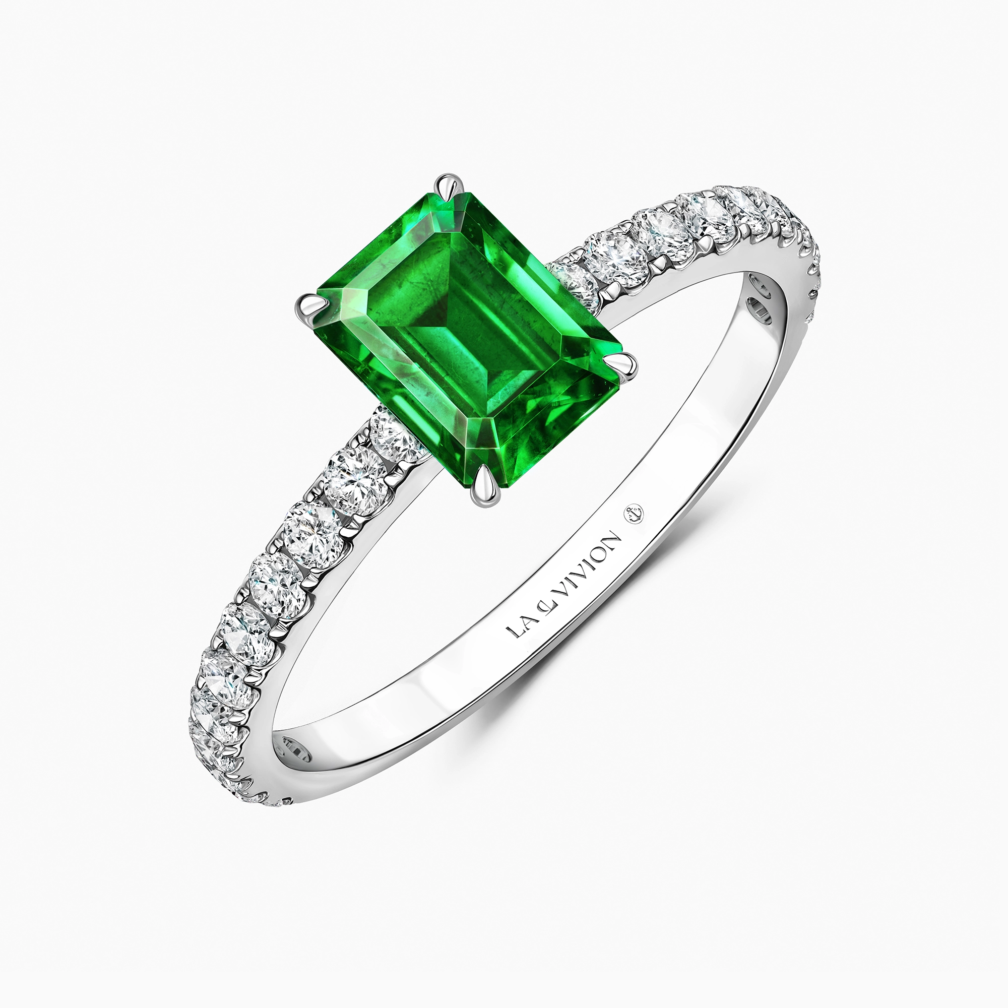 Кольцо с изумрудом «Harmonie», артикул 4U2981-EM-EMER