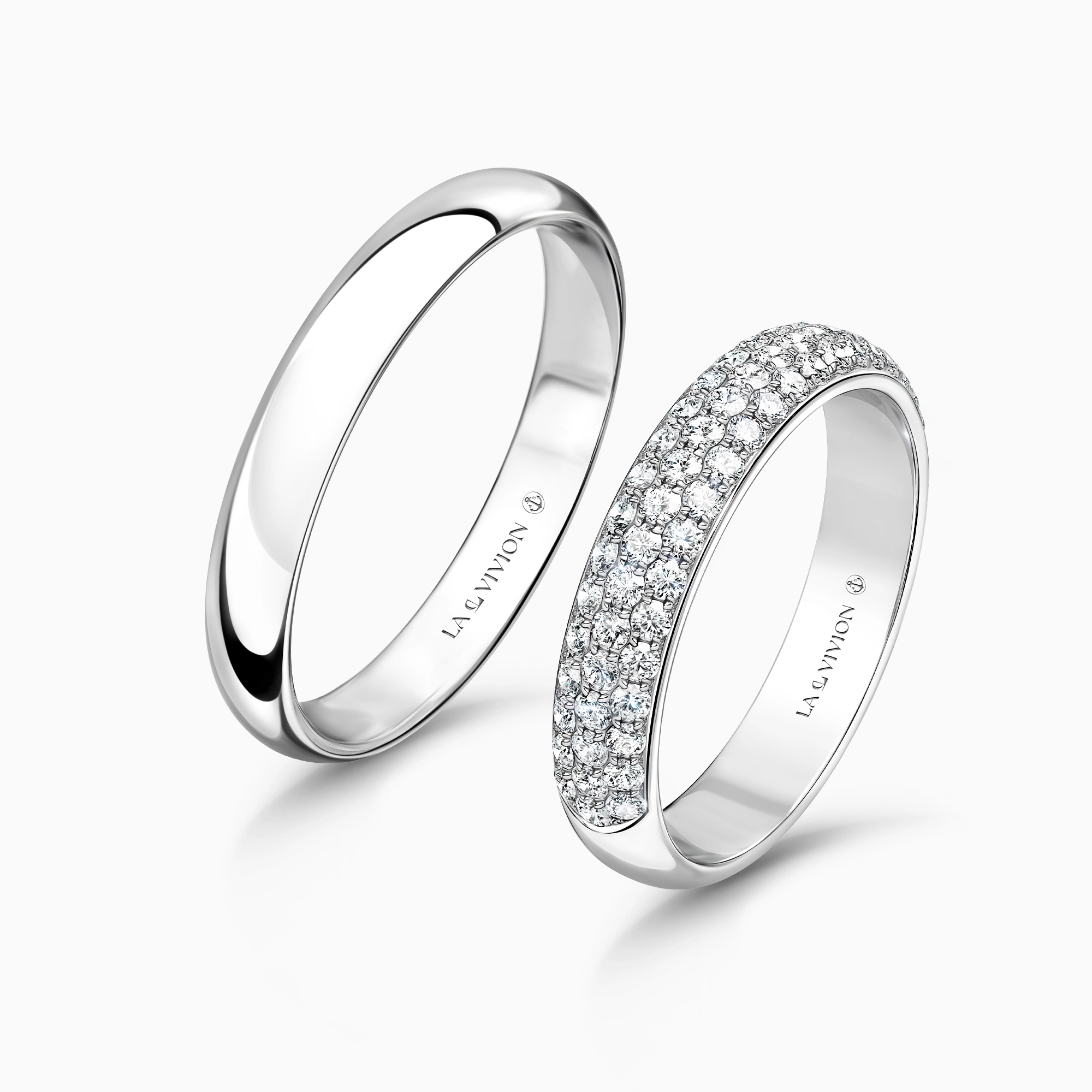 Обручальное кольцо женское с бриллиантами «Grand Pavé», артикул 4U859WD