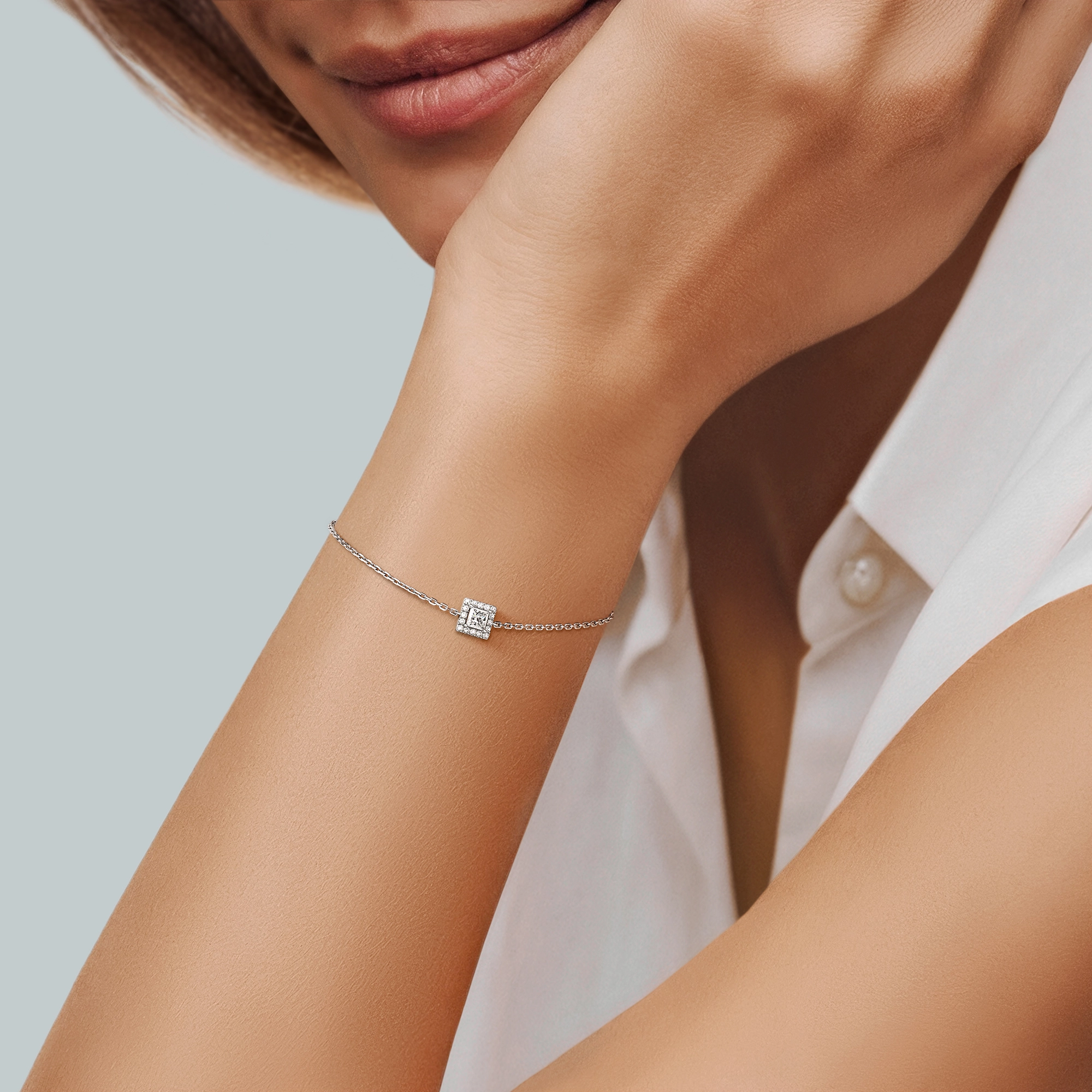 Браслет с бриллиантами «Symbole» , артикул 4UB2207-PR