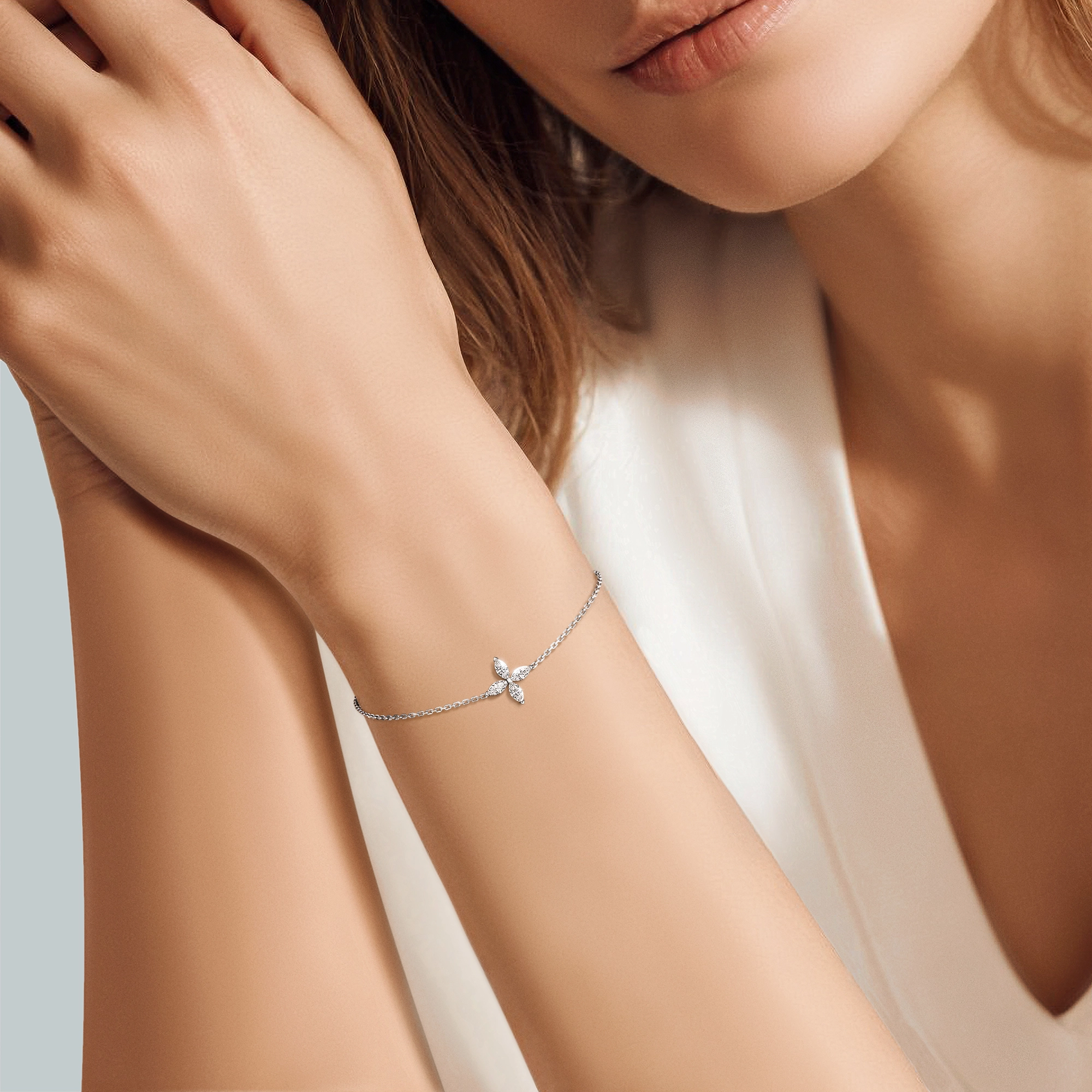 Браслет с бриллиантами «Marquise» , артикул LB0780MQ01