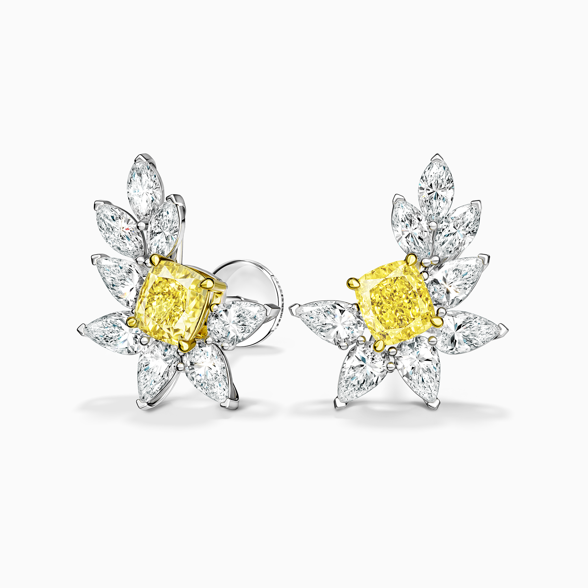 Серьги с желтыми бриллиантами «Canari», артикул 4UE2204-CUY