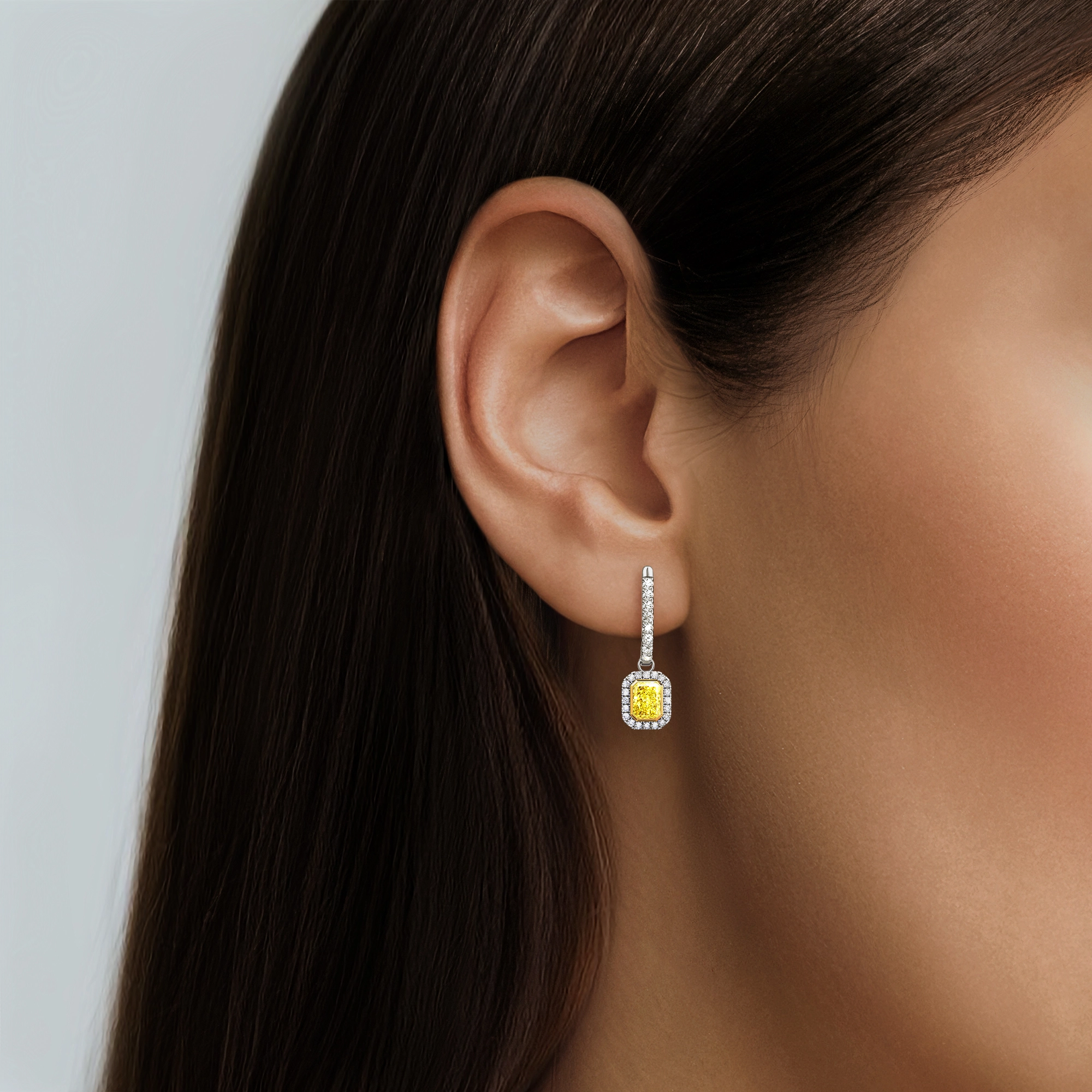 Серьги с желтыми бриллиантами «Chaleur», артикул 4UE2214-RADY