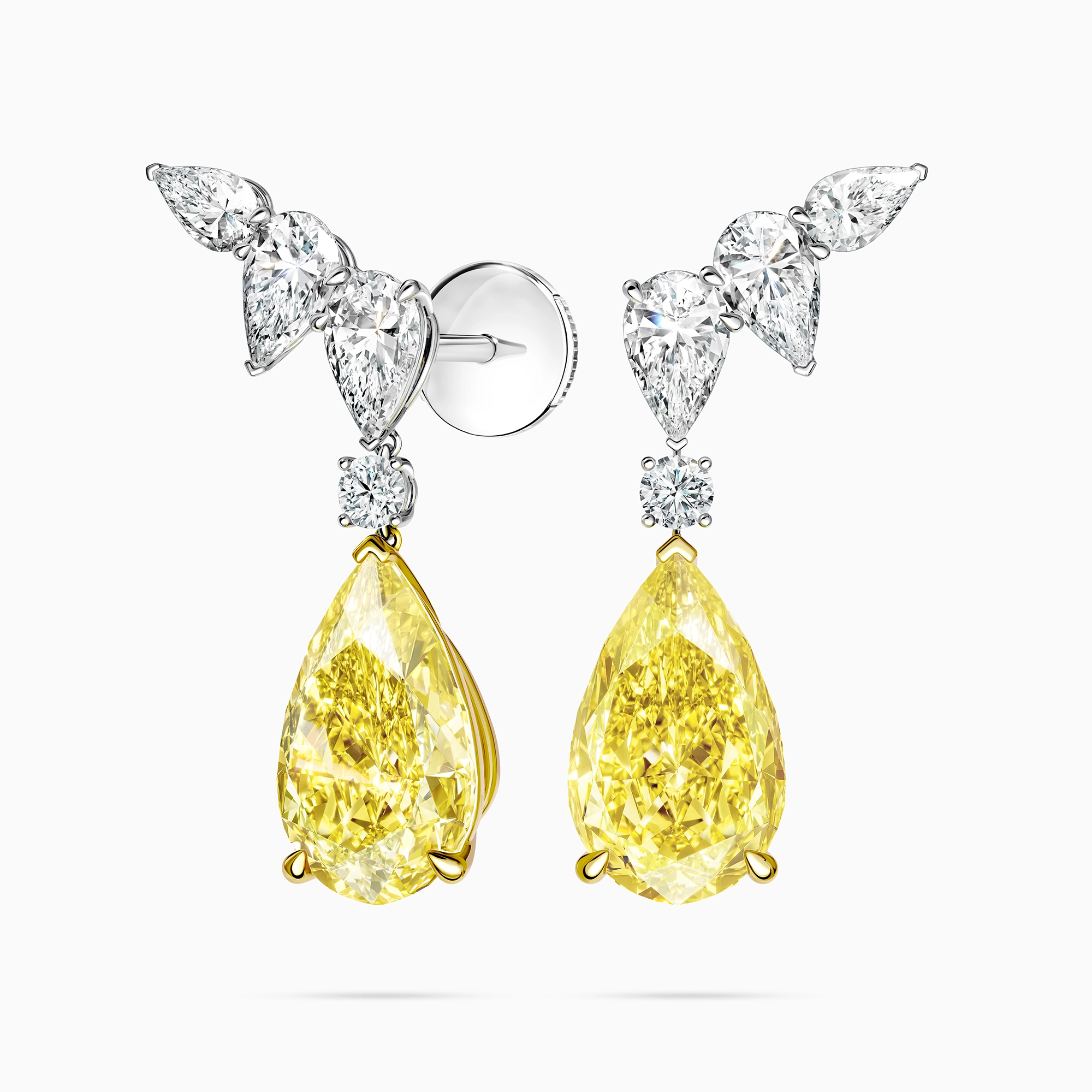 Серьги с желтыми бриллиантами «Trésor», артикул 4UE2215-PSY