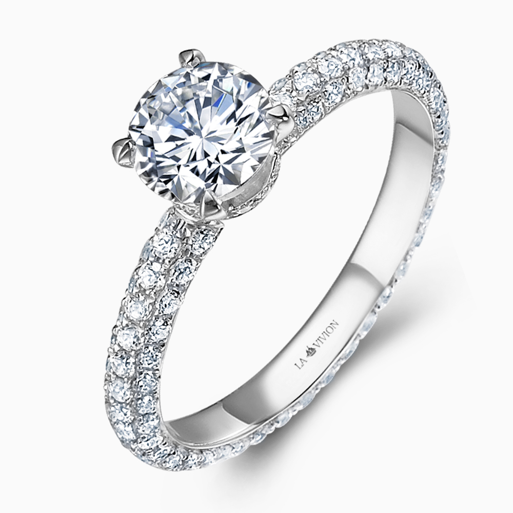 Помолвочное кольцо с бриллиантом La Reine (Королева), артикул BDR2939