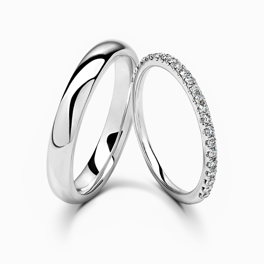 Обручальное кольцо дорожка с бриллиантами (0.26 карата), артикул BDR3202
