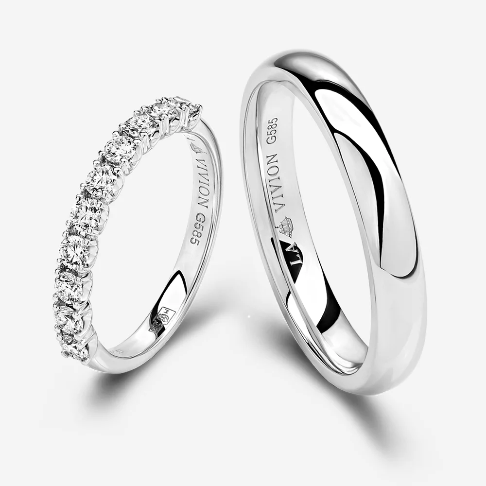 Обручальное кольцо дорожка с бриллиантами (0.45 карата), артикул CER1504