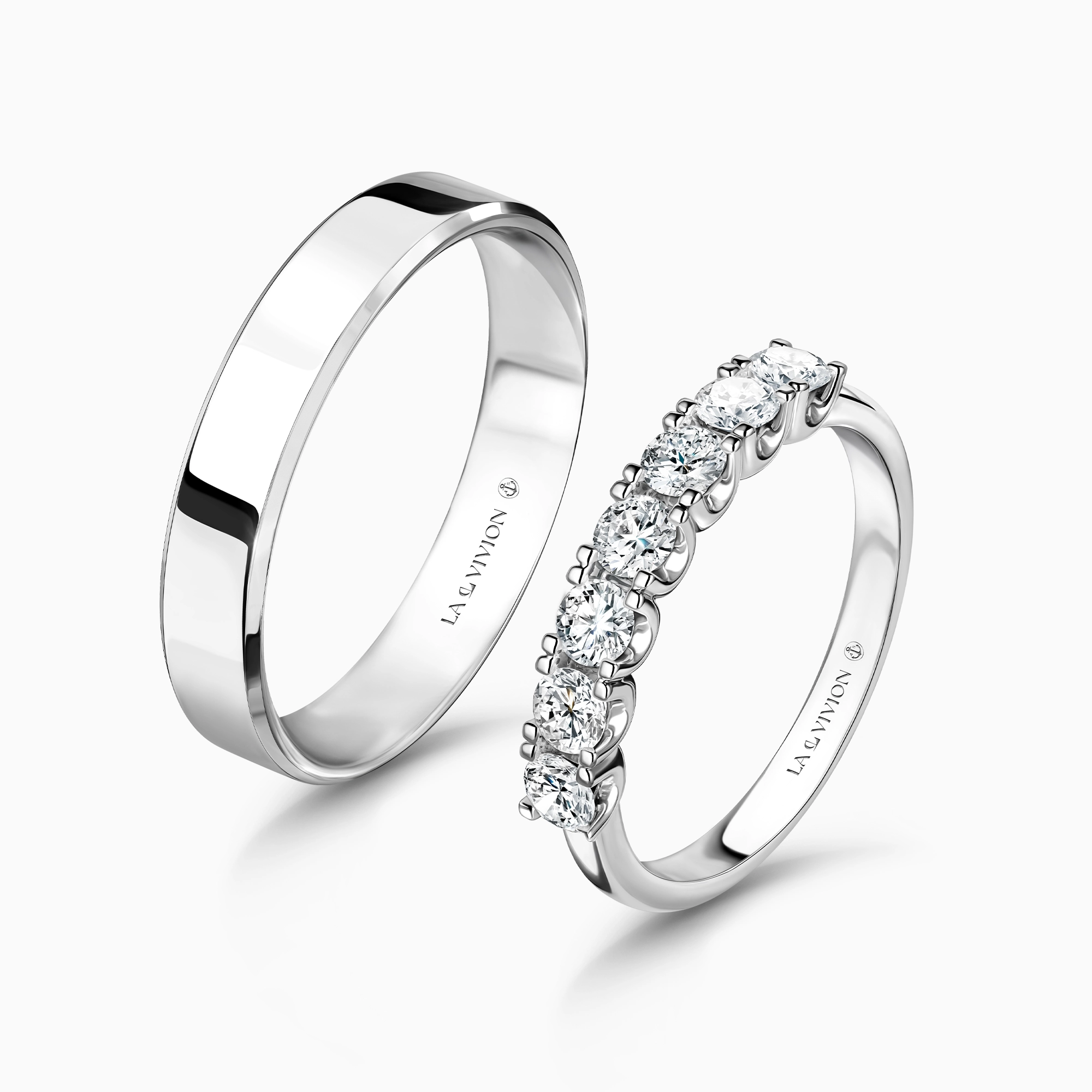 Обручальное кольцо женское с бриллиантами «Dynastie», артикул CER1804