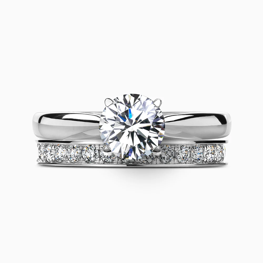 Обручальное кольцо с бриллиантами, артикул CER2406