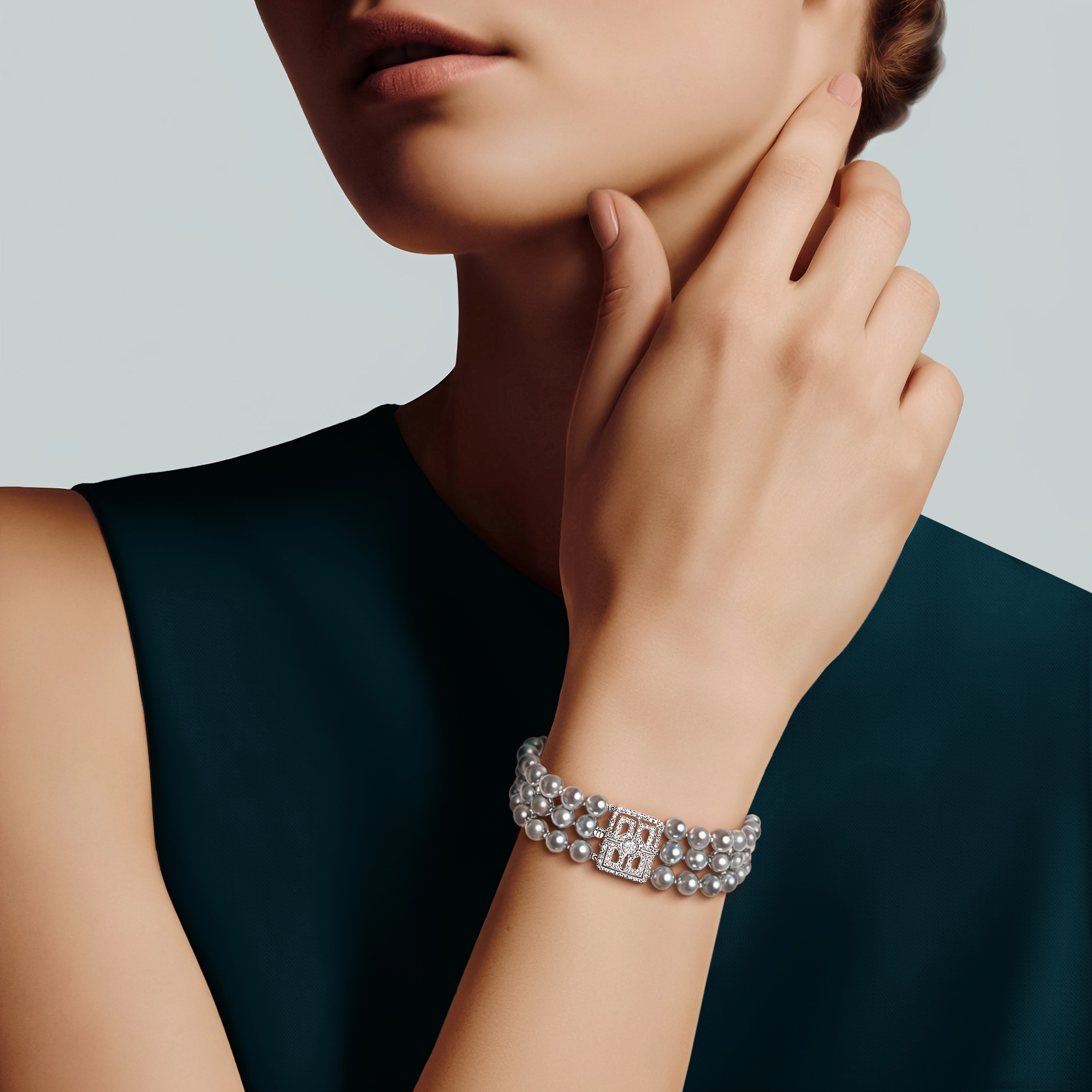 Браслет с жемчугом Akoya, артикул LB0072XX06