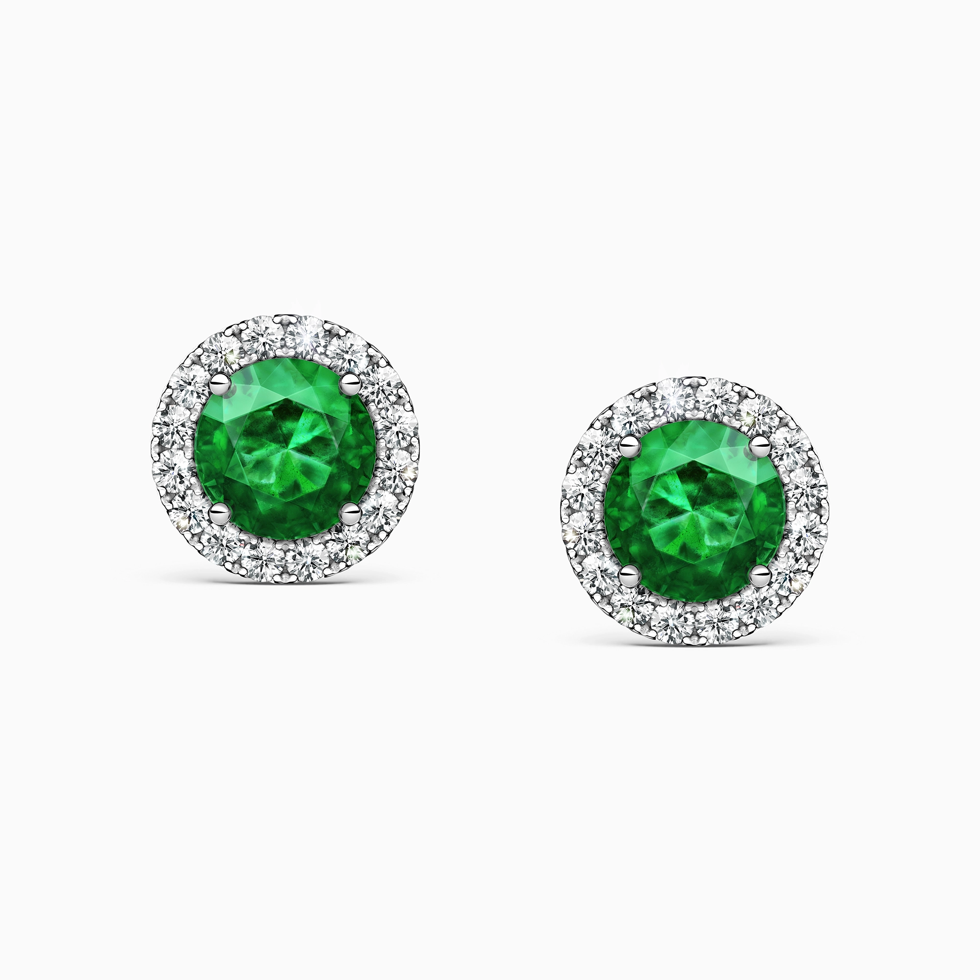 Серьги с изумрудами и бриллиантами «Accord», артикул LE2402BR03