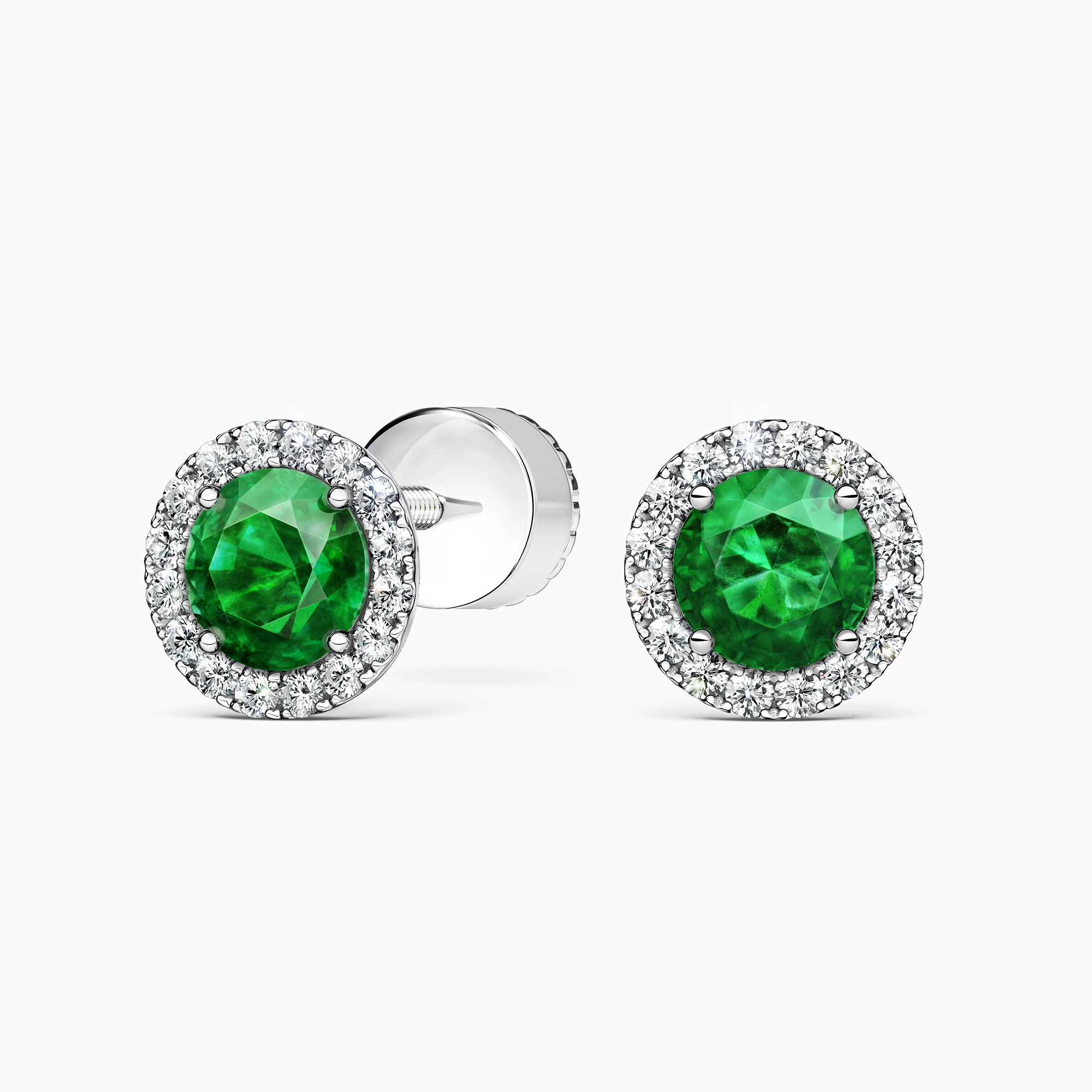 Серьги с изумрудами и бриллиантами «Accord», артикул LE2965BR03