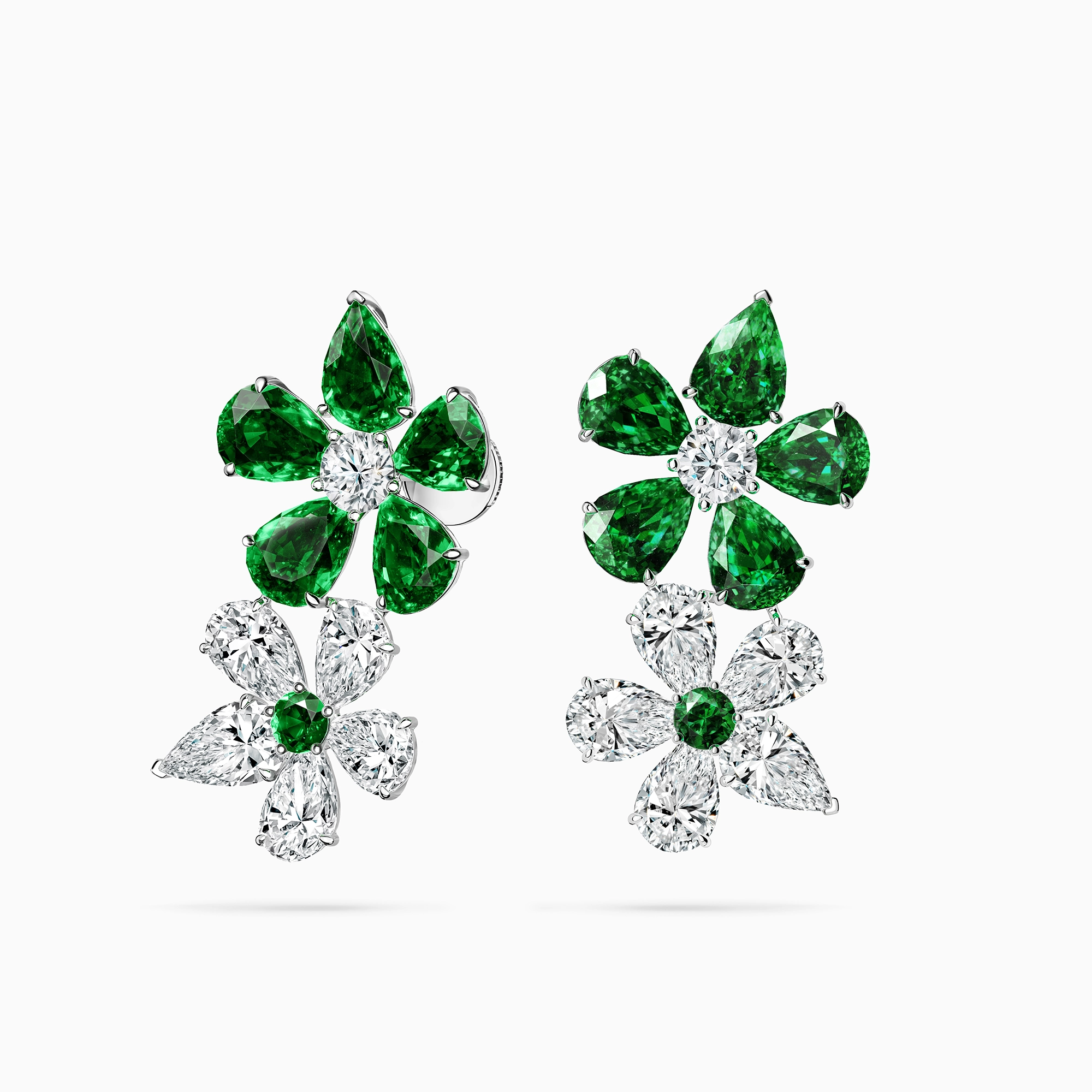 Серьги с изумрудами «Flirt», артикул LE70014