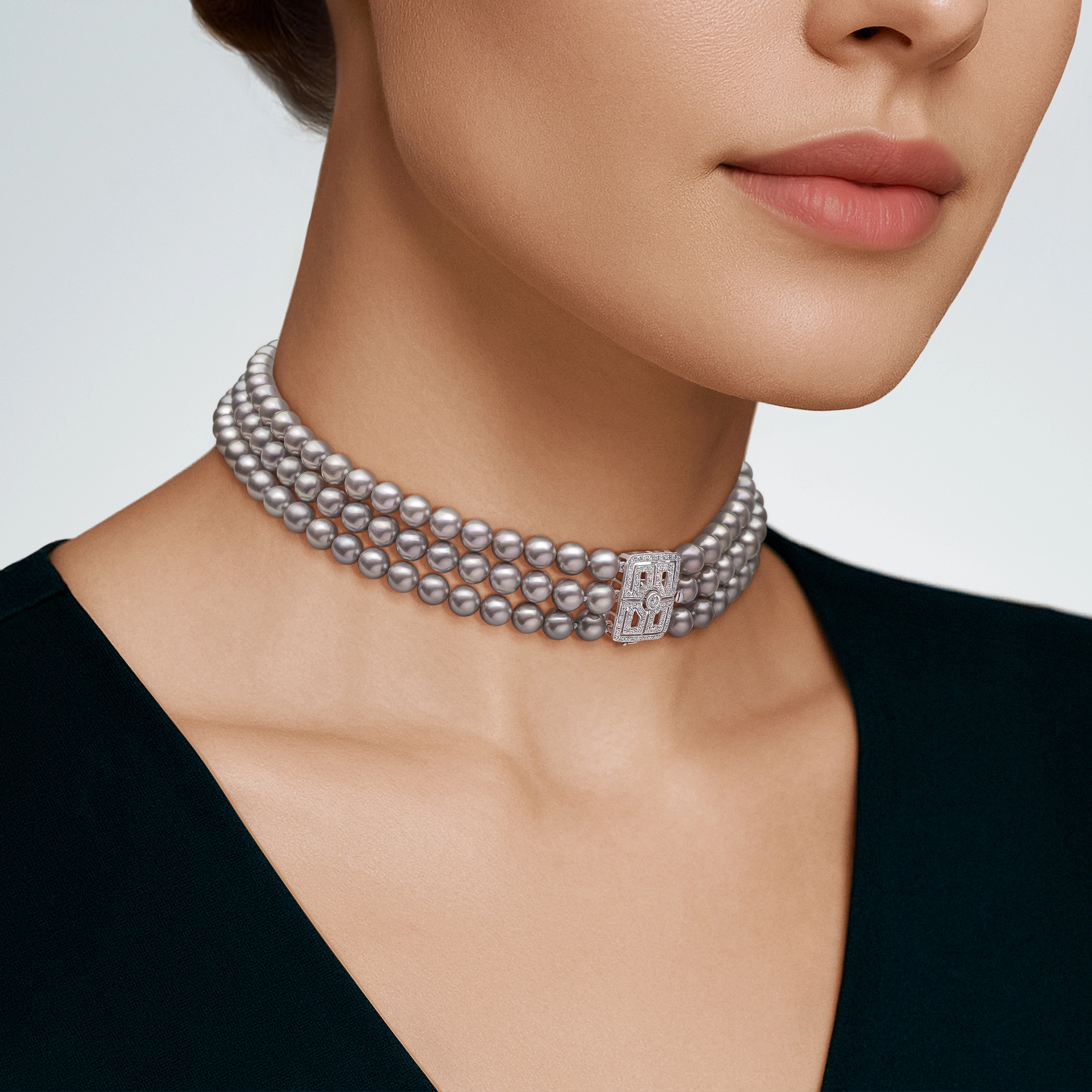 Колье с жемчугом Akoya, артикул LN0072XX06