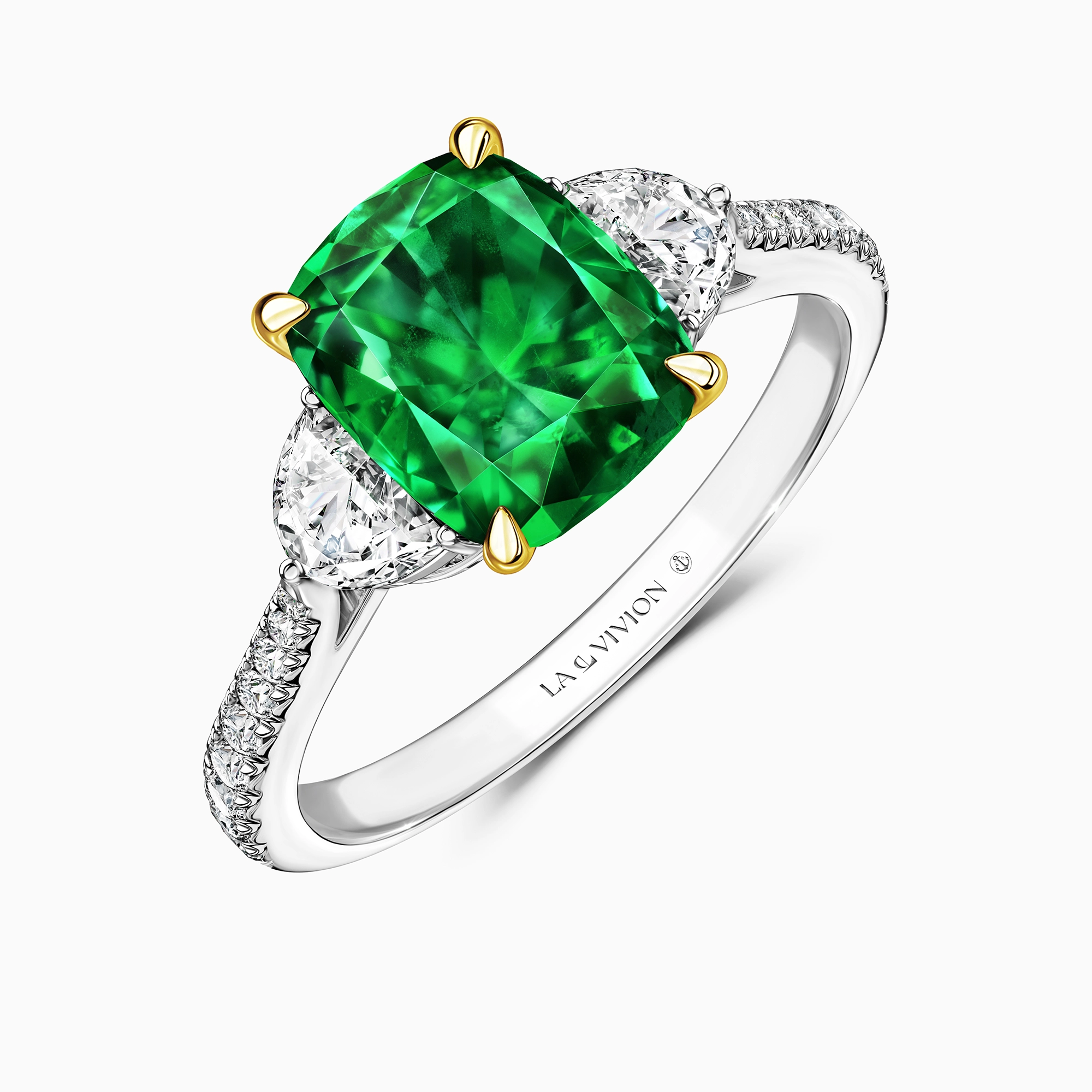 Кольцо с изумрудом «Calin», артикул LR00001