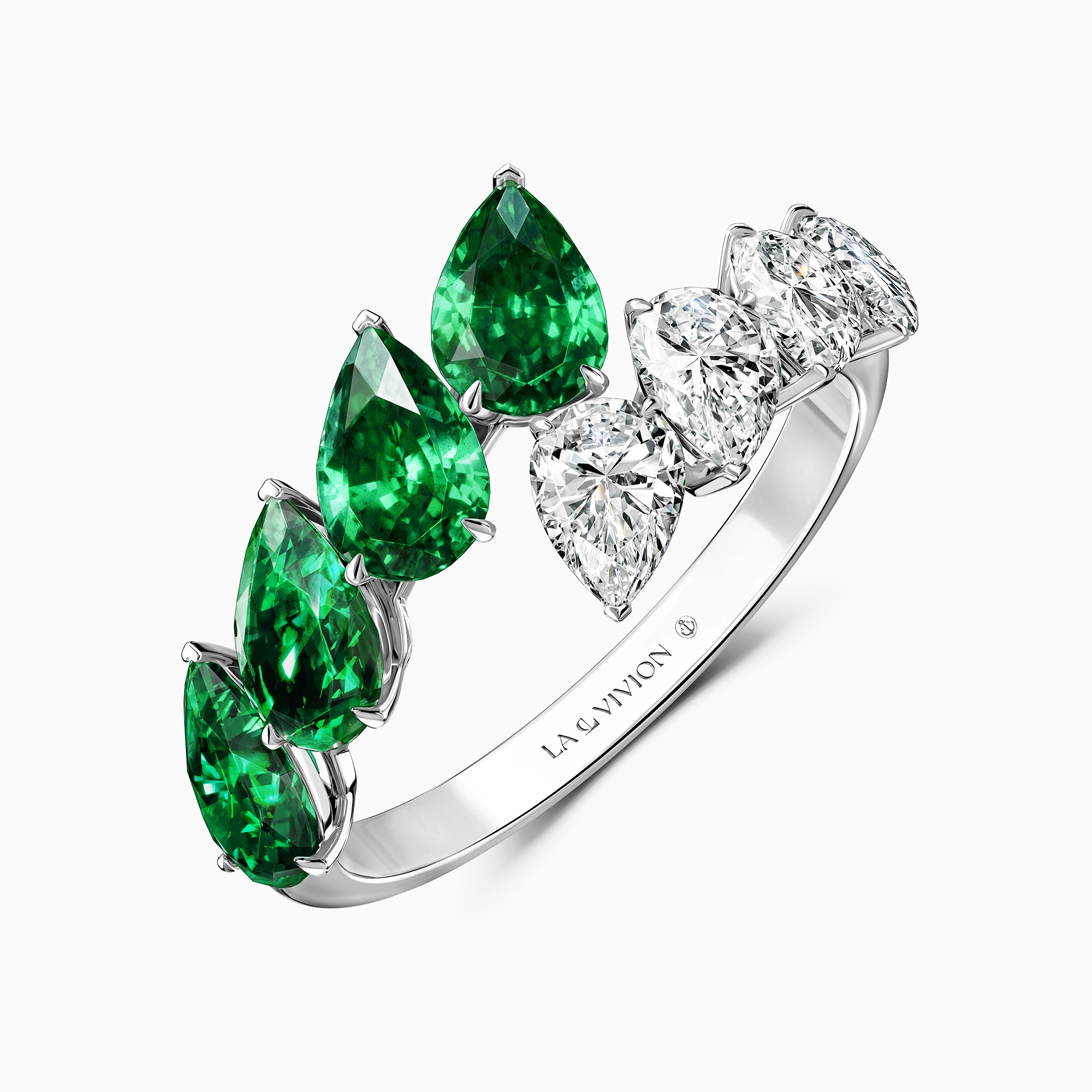 Кольцо с изумрудами «Ensemble», артикул LR00004