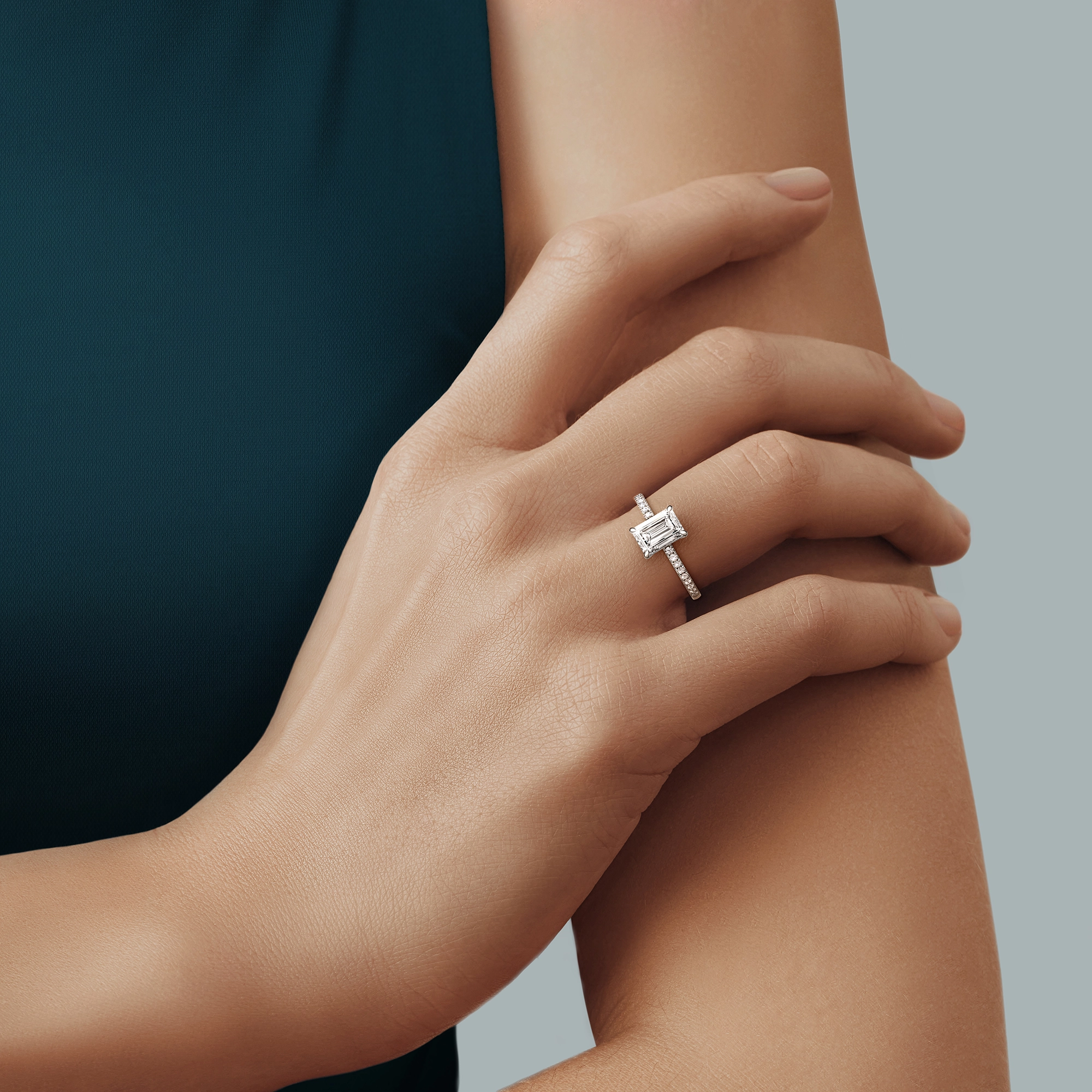 Помолвочное кольцо с бриллиантом «Serénite», артикул LR0220EM01