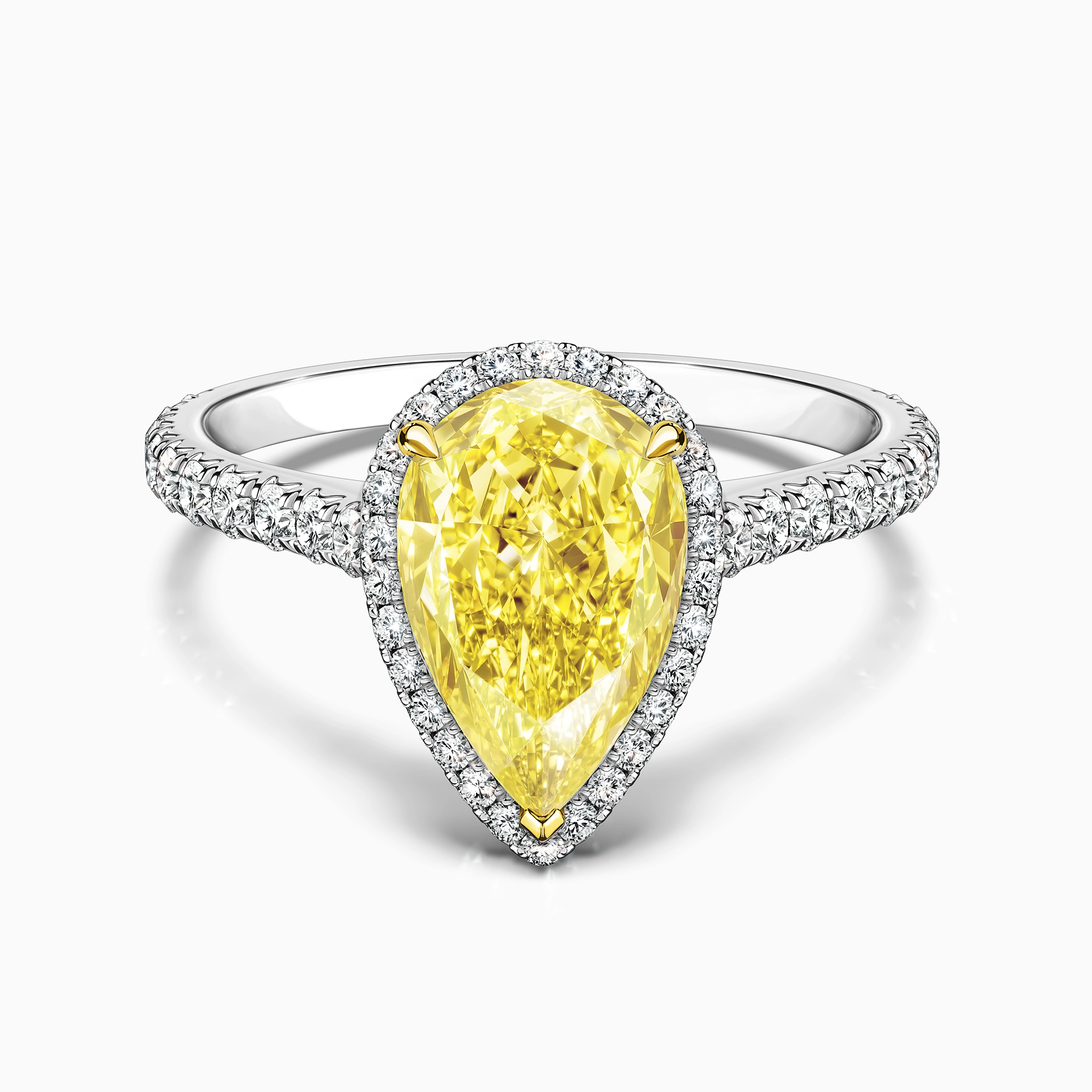 Кольцо с желтым бриллиантом «Goutte», артикул LR3043PS02