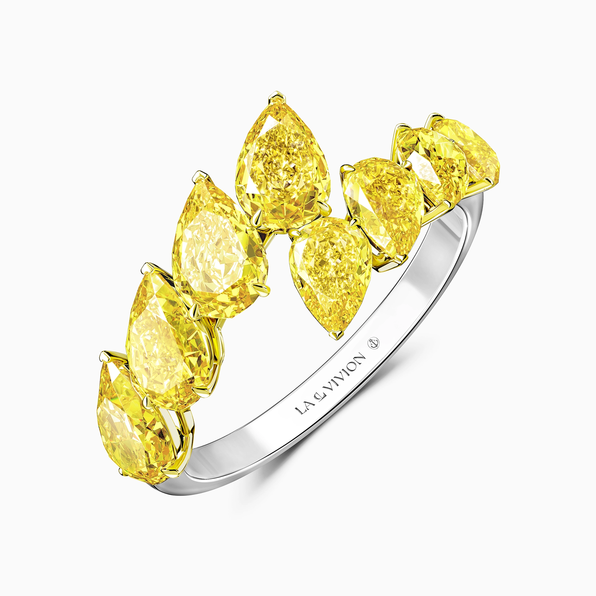 Кольцо с желтыми бриллиантами «Chance», артикул LR70010