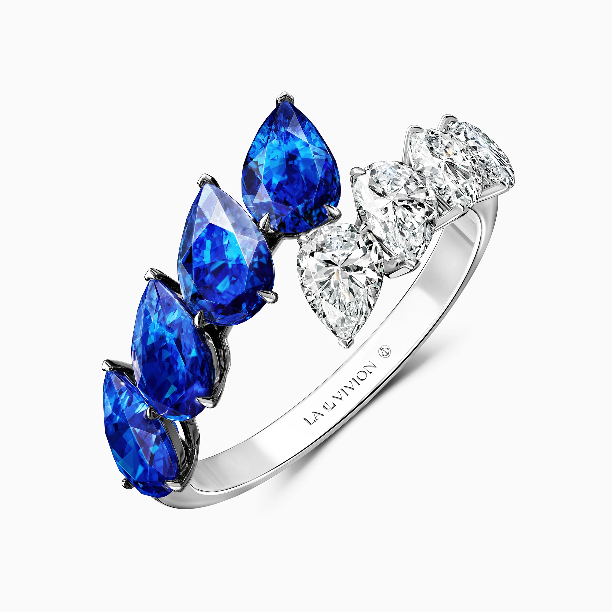 Кольцо с сапфирами «Azur», артикул LR70013