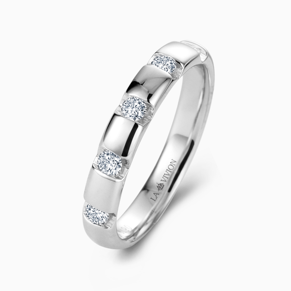Женское обручальное кольцо с 5 бриллиантами