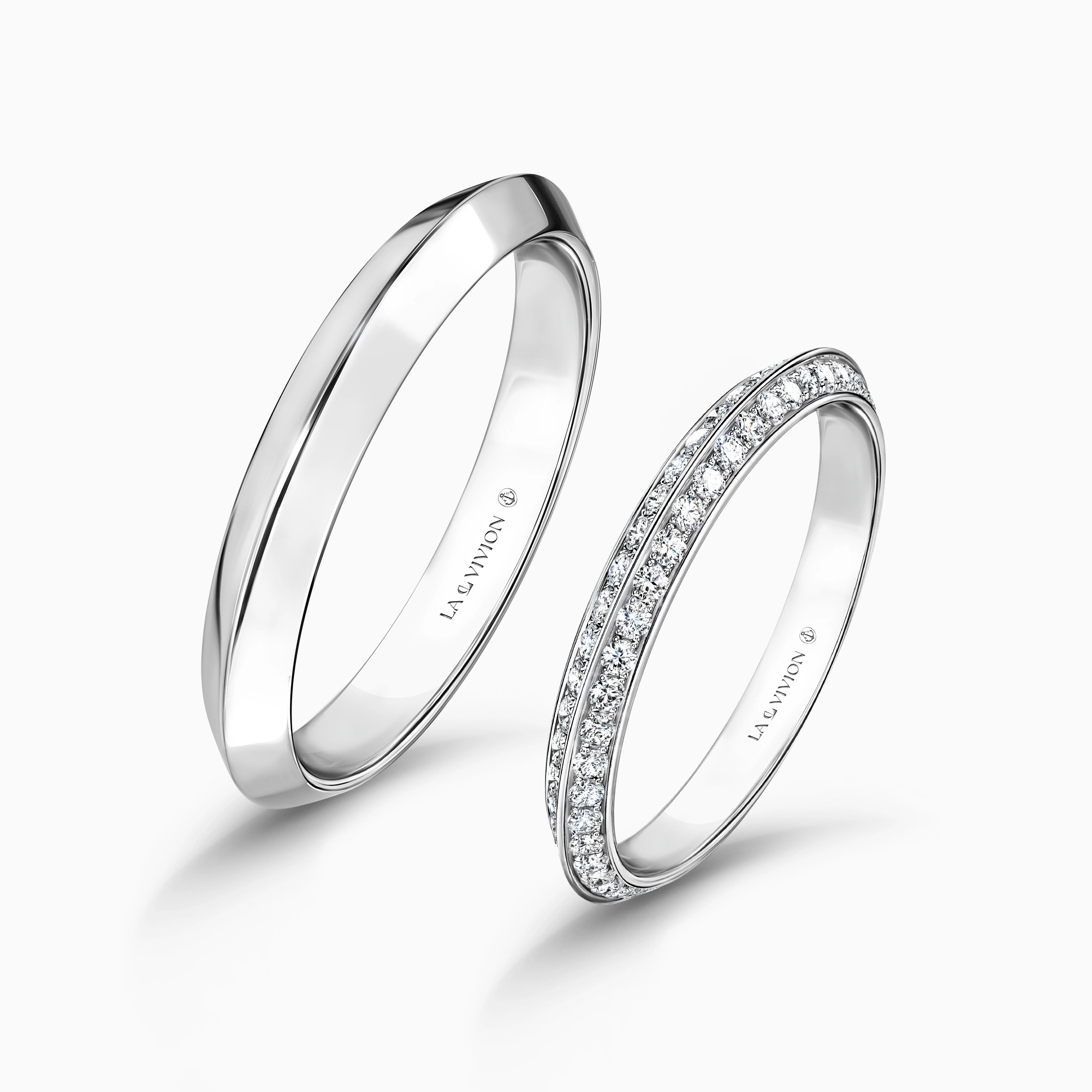 Обручальное кольцо женское с бриллиантами «Galaxie Pavé», артикул LVR093WD2