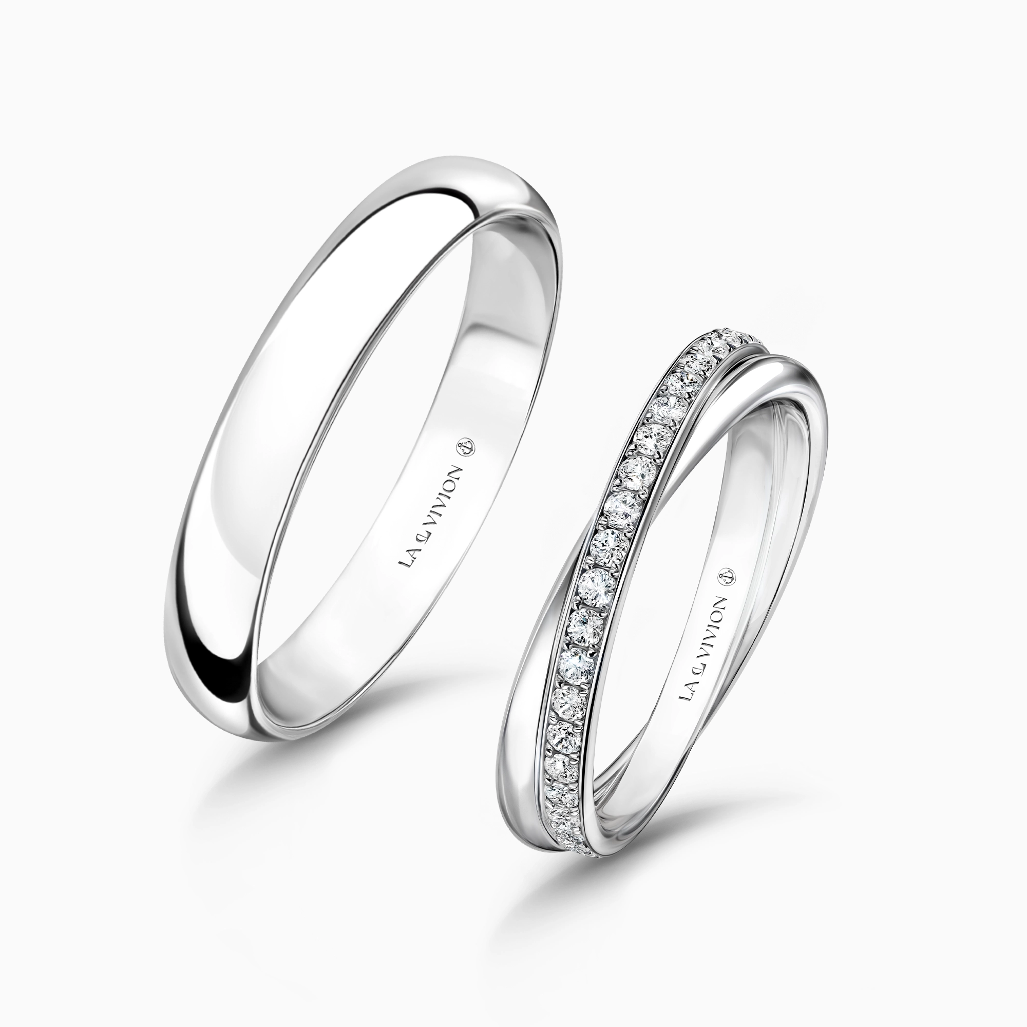 Обручальное кольцо женское с бриллиантами «L'Accolade», артикул LVR1075WD