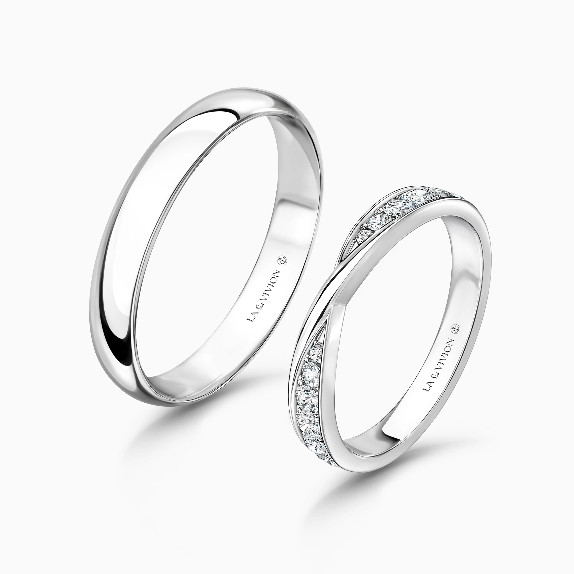 Обручальное кольцо женское с бриллиантами «Étude», артикул LVR873WD