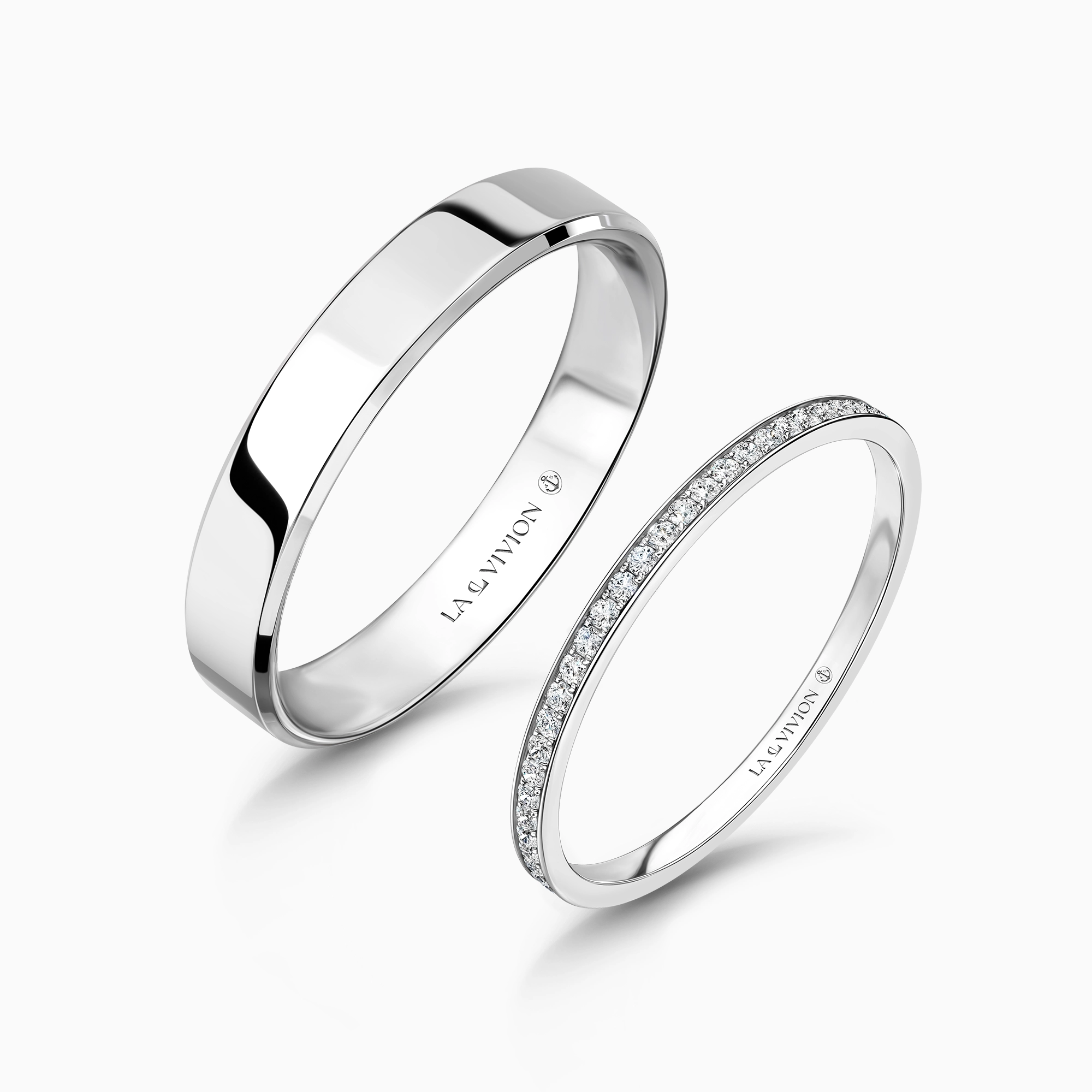 Обручальное кольцо женское с бриллиантами «Infinité» 0.21 карата, артикул LVR888WD