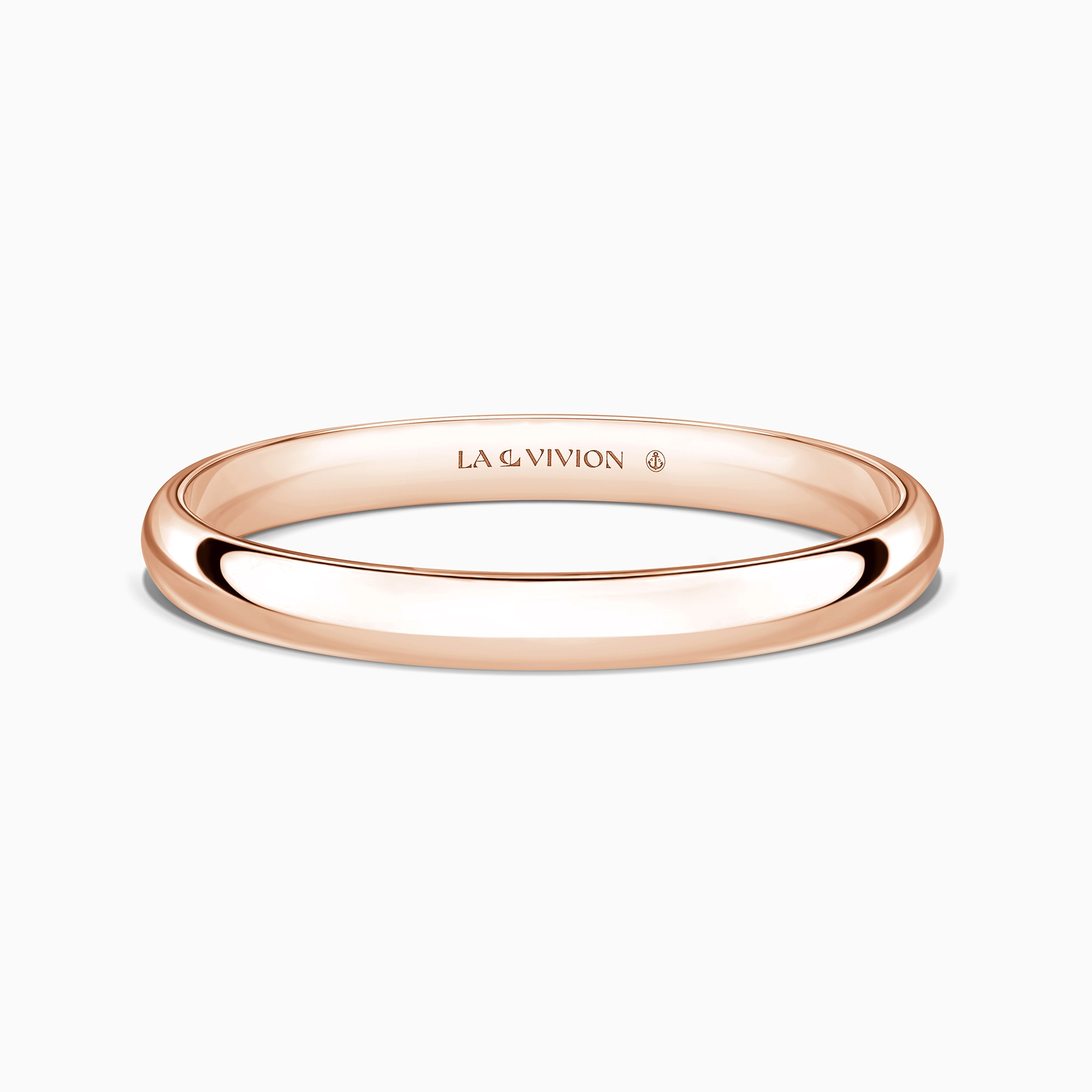 Обручальное кольцо классическое «Classiques» 2.5 мм, розовое золото, артикул P725-PG