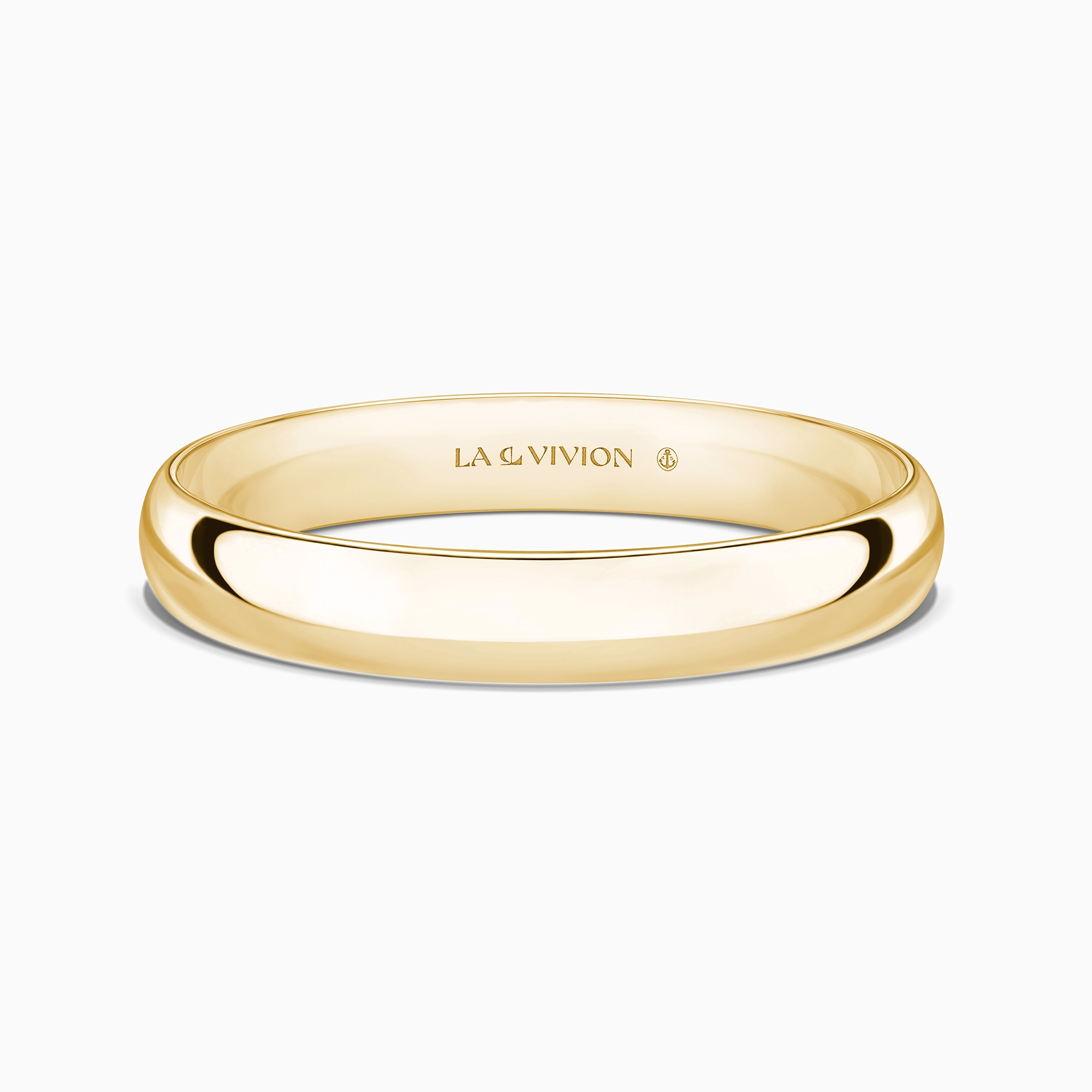 Обручальное кольцо классическое «Classiques» 3 мм, желтое золото, артикул P730-YG