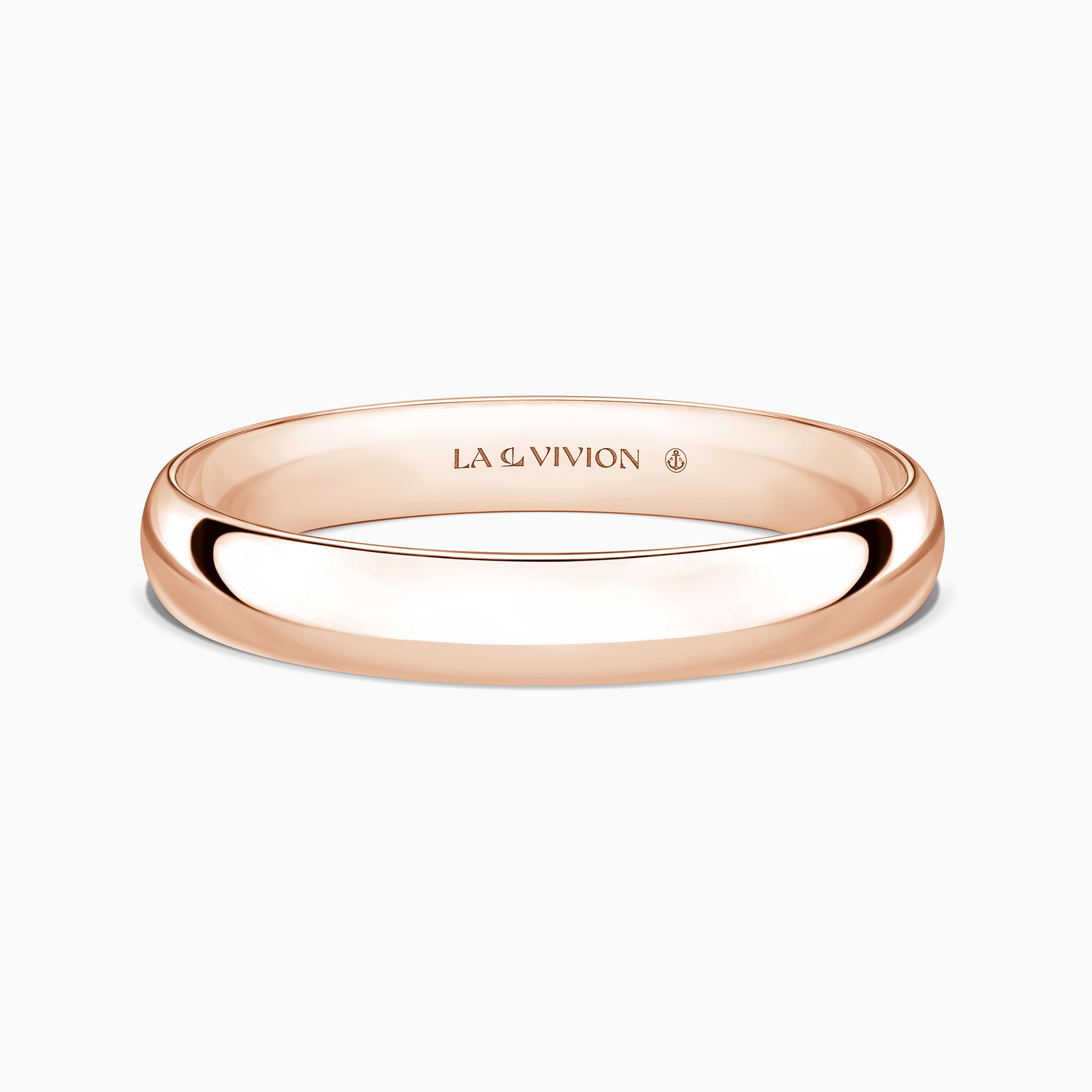 Обручальное кольцо классическое «Classiques» 3.5 мм, розовое золото, артикул P735-PG