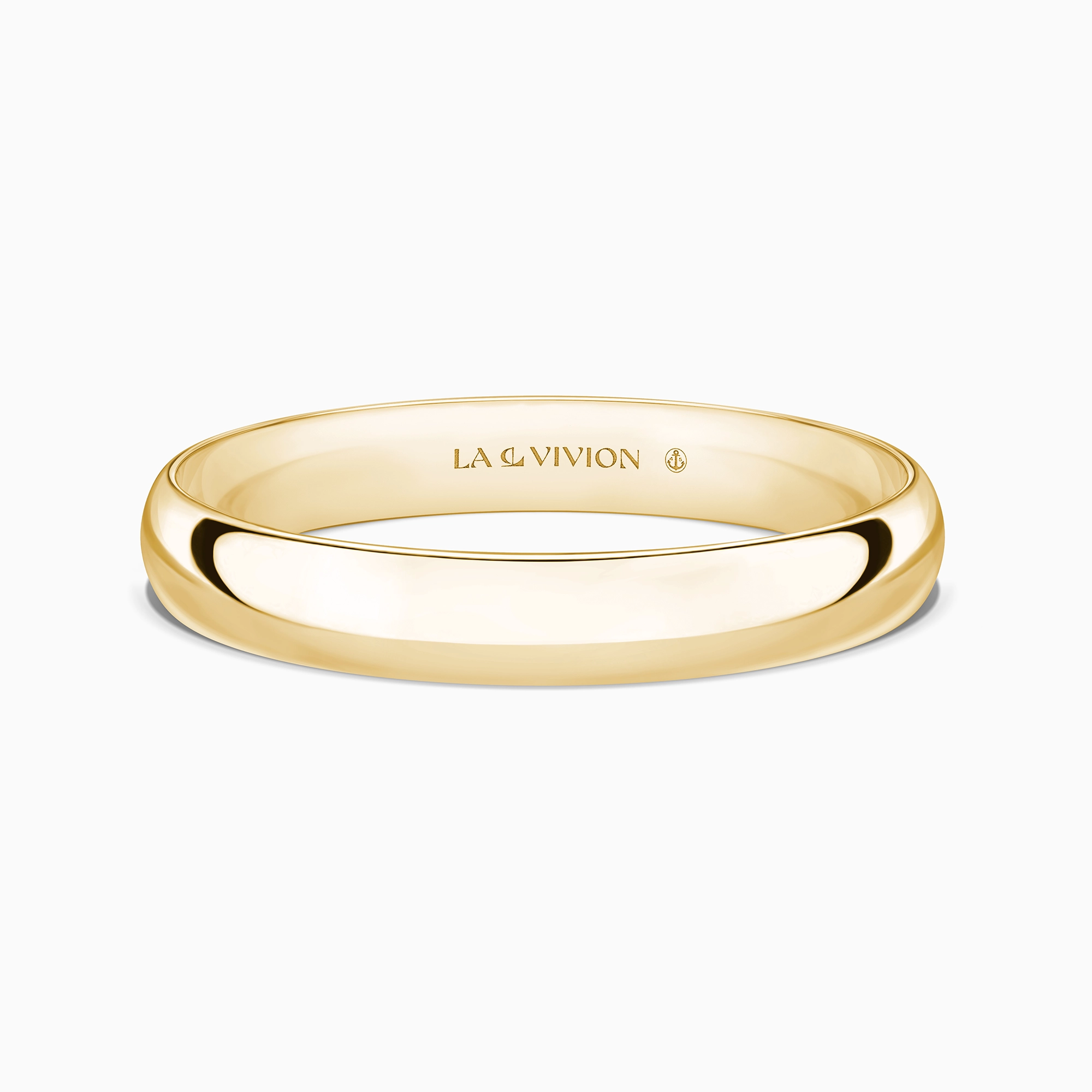 Обручальное кольцо классическое «Classiques» 3.5 мм, желтое золото, артикул P735-YG